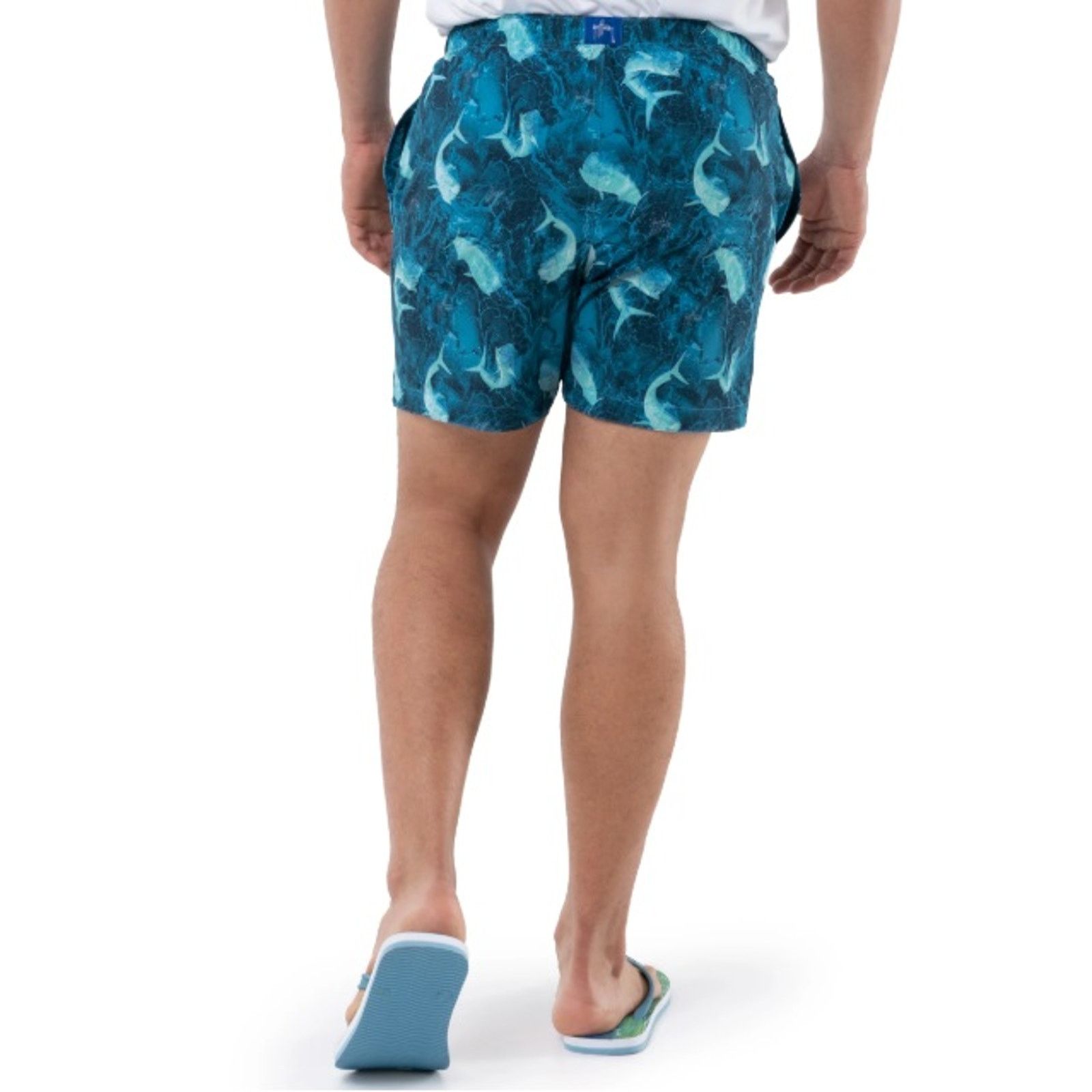 Guy Harvey Guy Harvey Men's Scuba Blue Bros 5" Volley Swim Trunk Size S Size US 28 / EU 44 - 4 Thumbnail