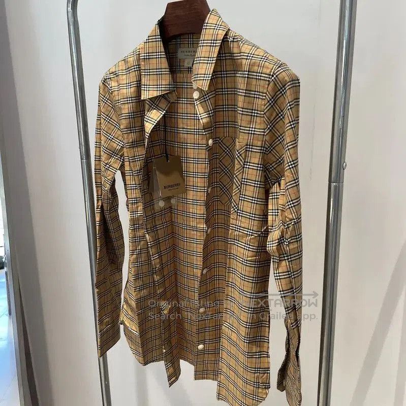 Burberry Burberry Long Sleeve Brown Check Shirt. Size S / US 4 / IT 40 - 3 Thumbnail