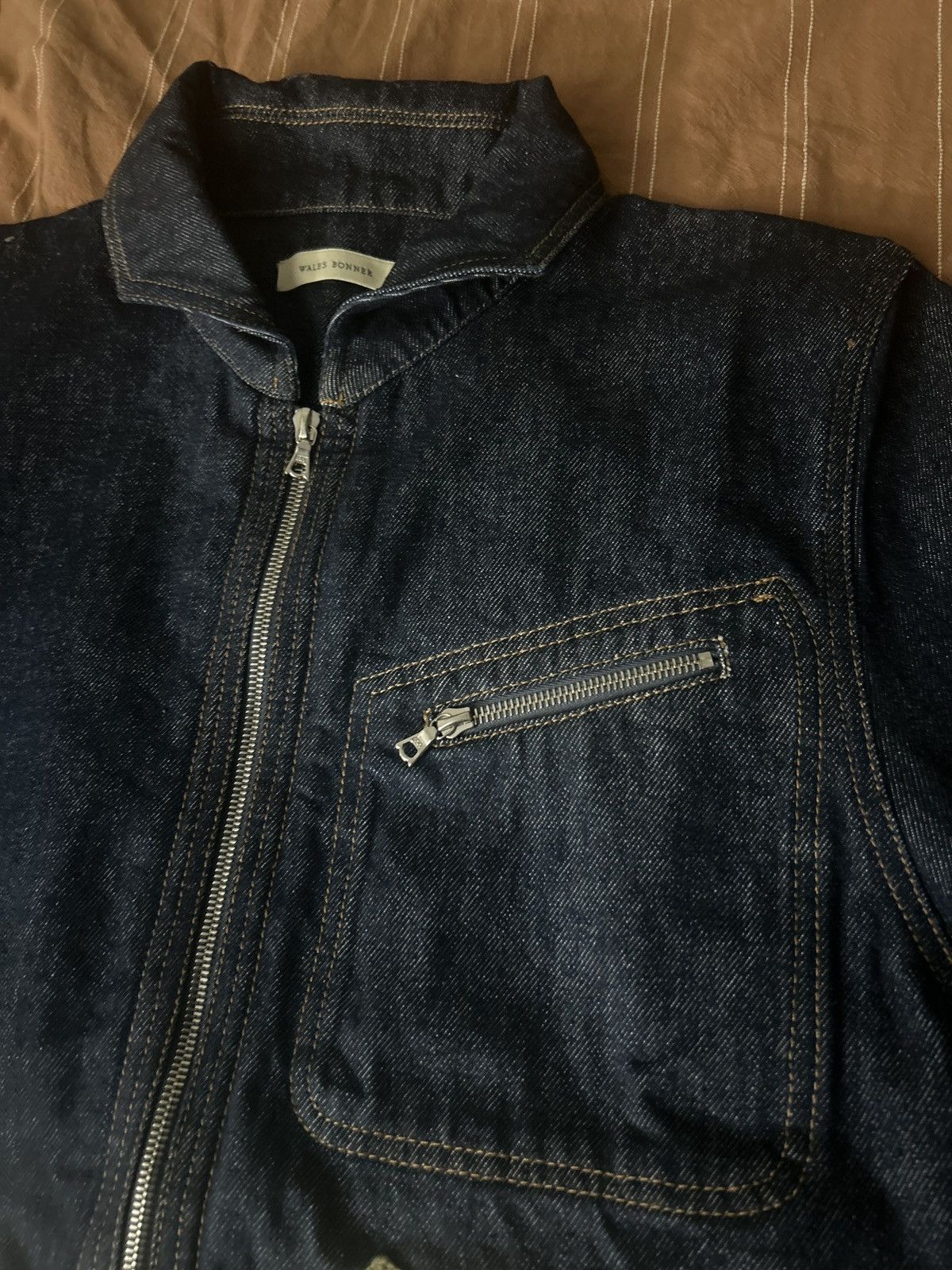 Wales Bonner Wales Bonner - Miles Denim Jacket Size US XL / EU 56 / 4 - 5 Thumbnail