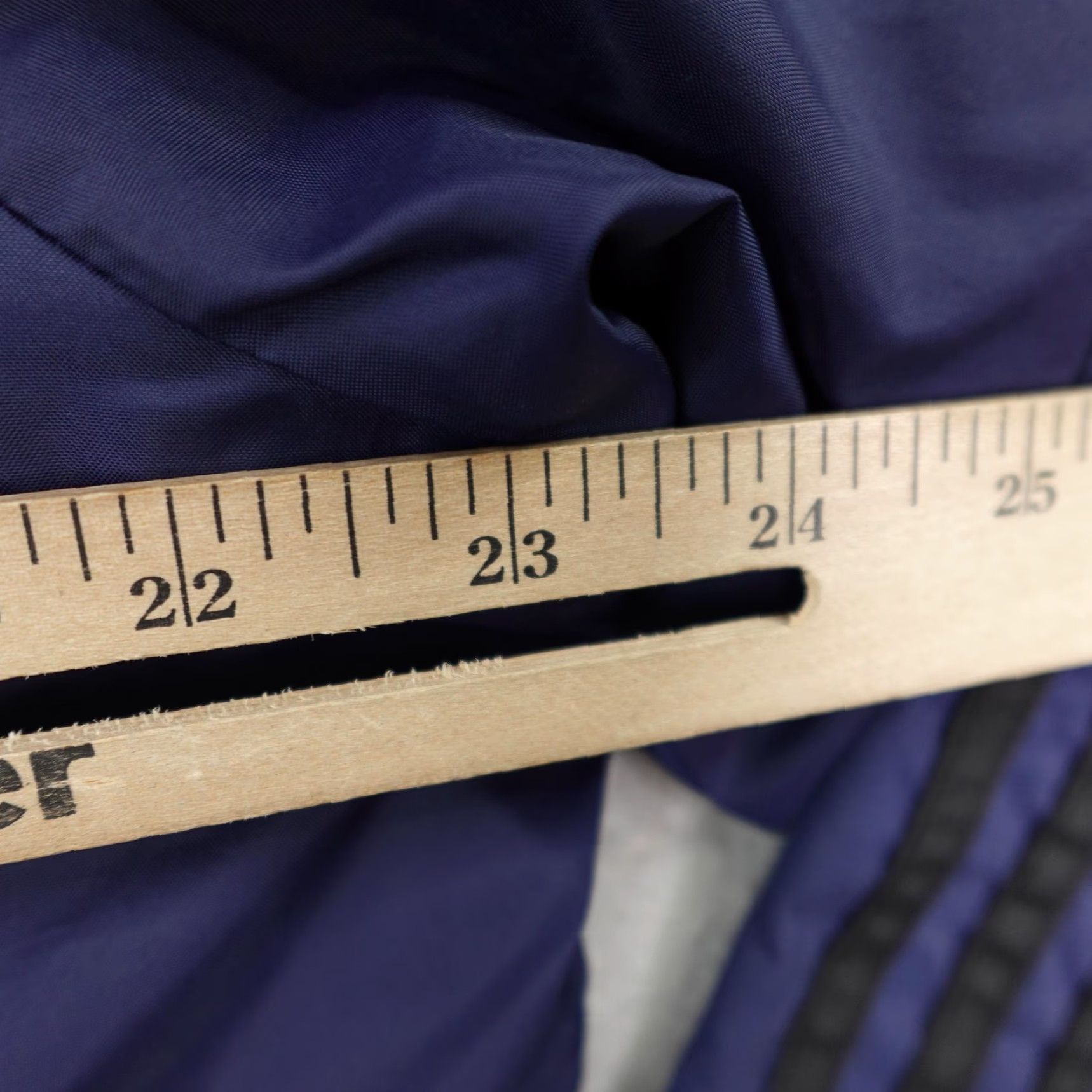 Adidas VINTAGE Adidas Jacket Windbreaker Reversible Full Zip Up Mens Large Blue Black—Hooded, Nylon Shell, Activewear, 90s? Size US L / EU 52-54 / 3 - 6 Thumbnail