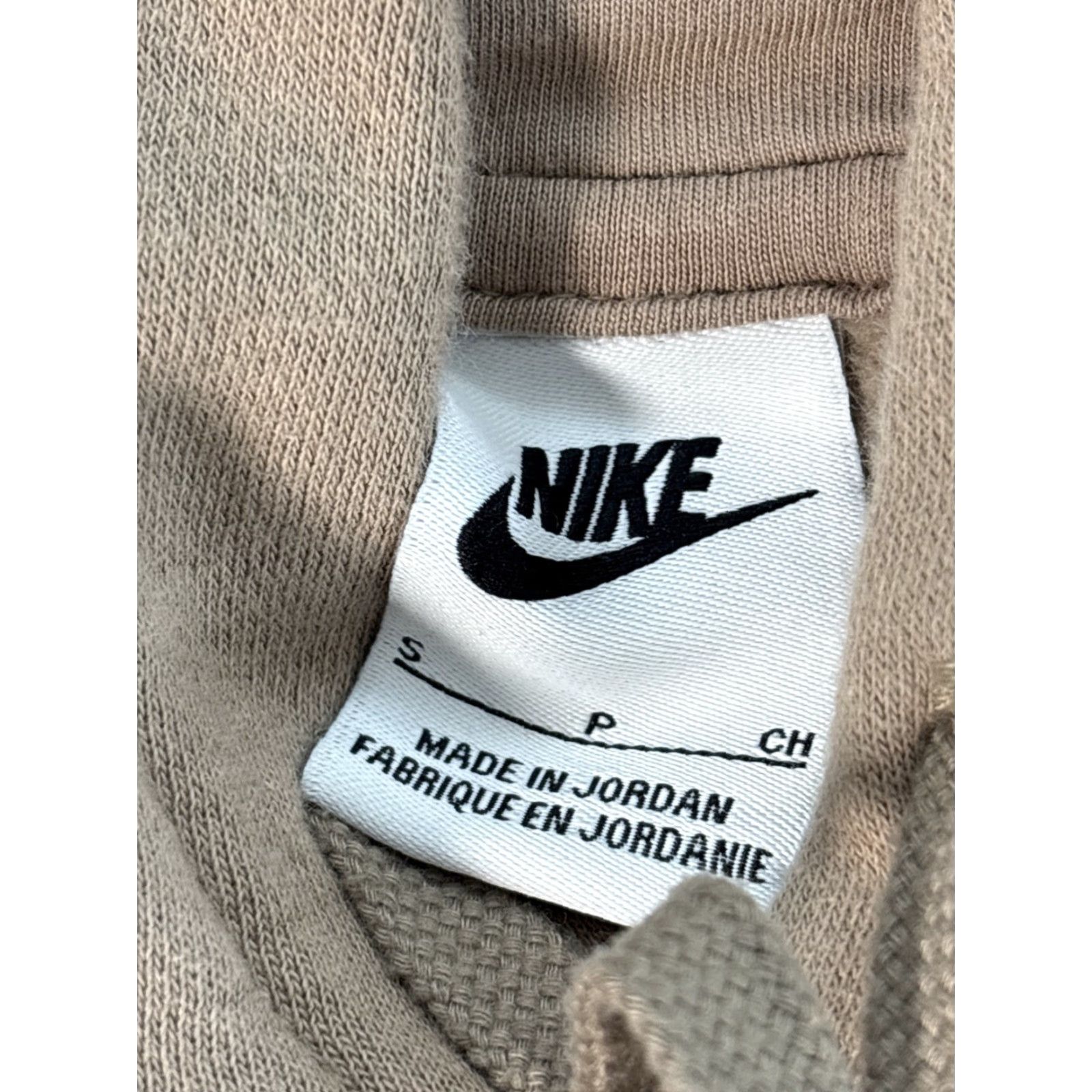 Nike Nike Sportswear Hoodie Mens S Fleece Khaki Beige Pullover BV2654-247 Long Sleeve Sweatshirt Size US S / EU 44-46 / 1 - 4 Thumbnail