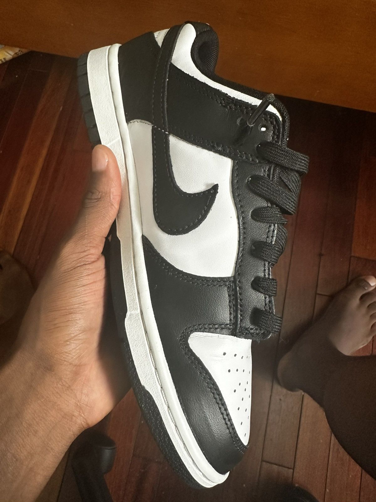 Nike Nike Dunk Low Retro “Panda” Black White Men’s Size 8.5 Size US 8.5 / EU 41-42 - 4 Thumbnail