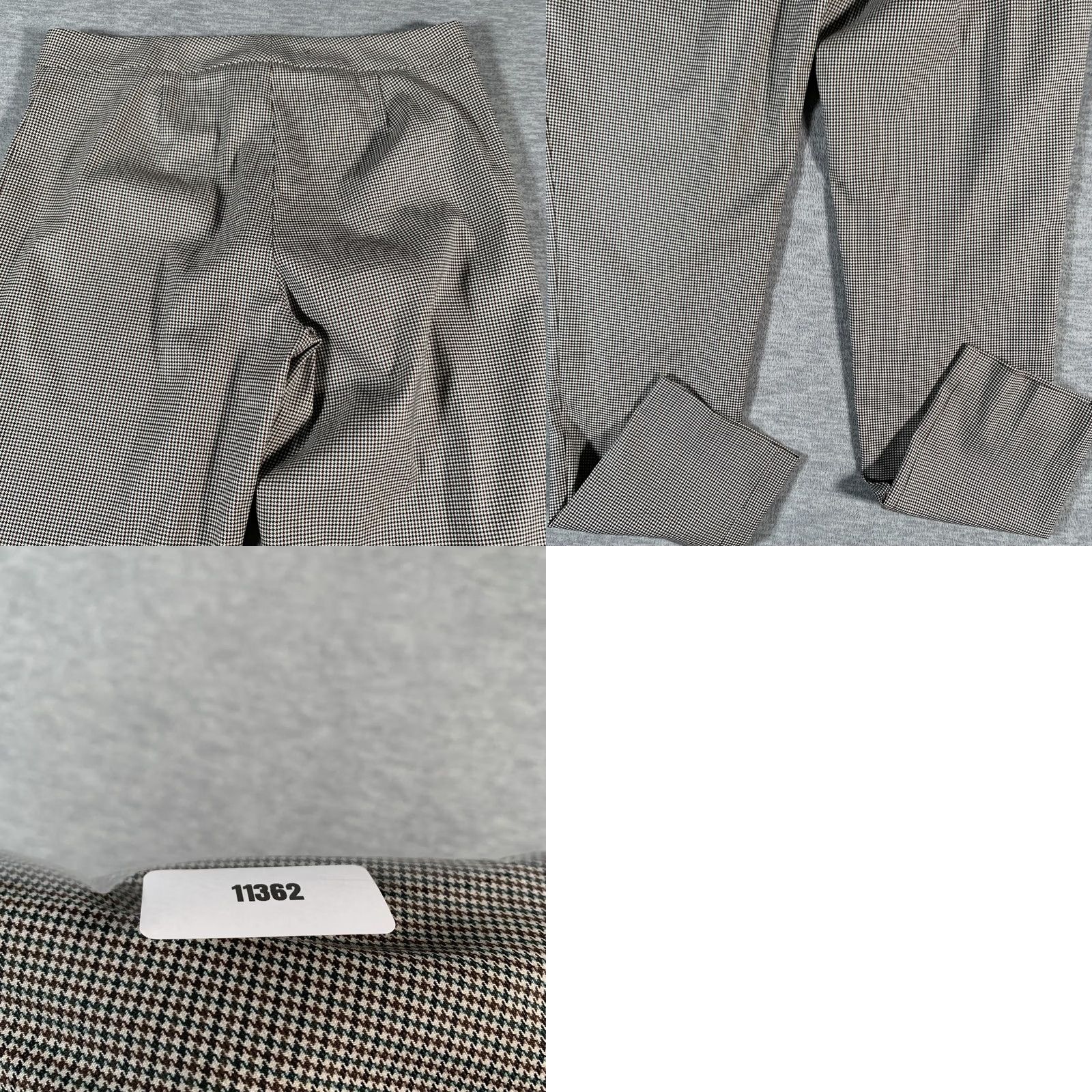 Vintage VINTAGE Boss Pants Womens 4 Brown Houndstooth Slim Fit Dress Trouser Office Germany Size 26" / US 2 / IT 38 - 9 Thumbnail