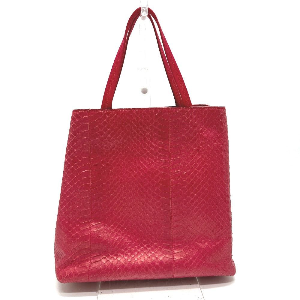 Prada B8212 Logo Plate Side Briefcase Shoulder Bag Tote Leather Women Pink