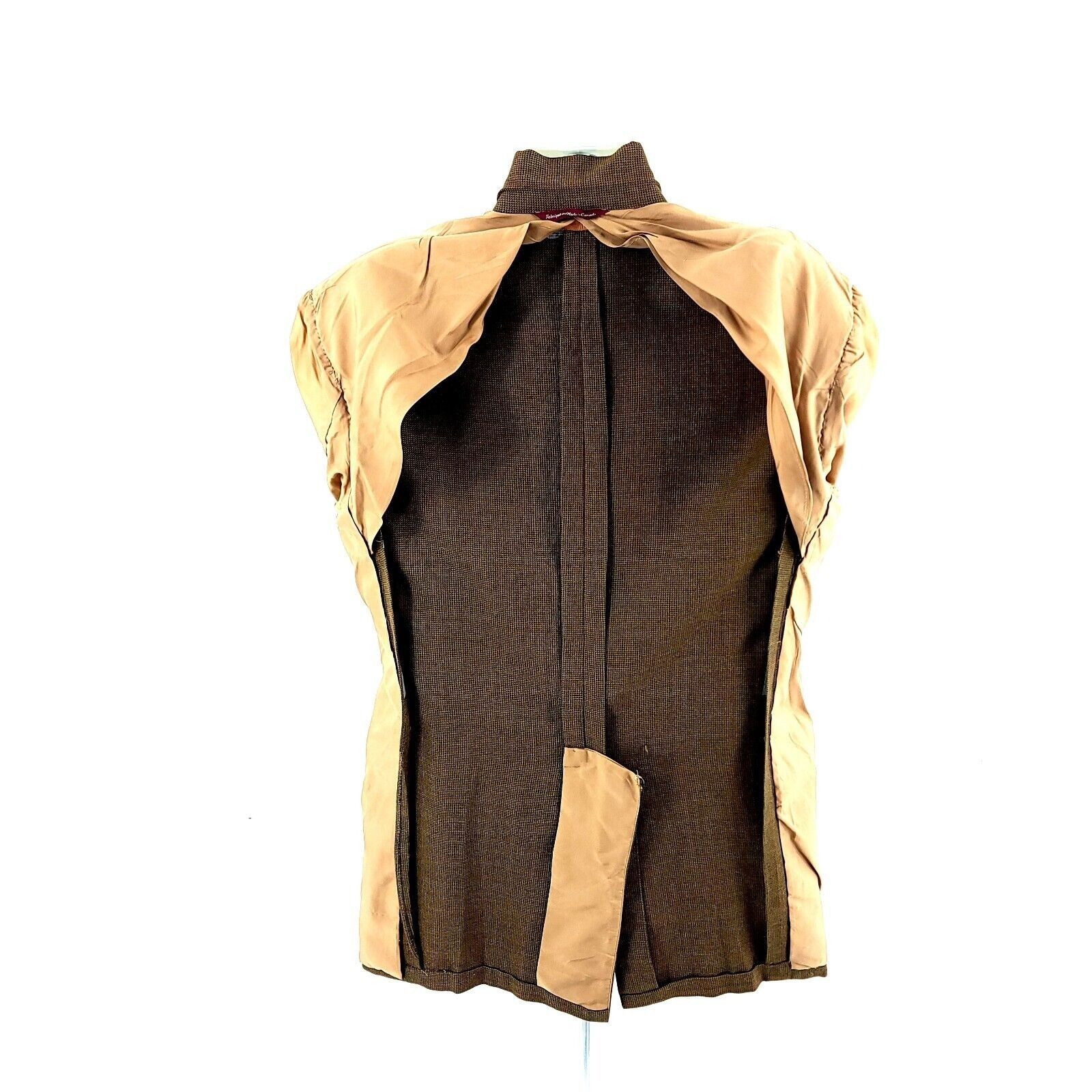 Samuelsohn Samuelsohn Super 100s Tweed Wool Cashmere Check 2 Button Spo Size 42L - 12 Thumbnail