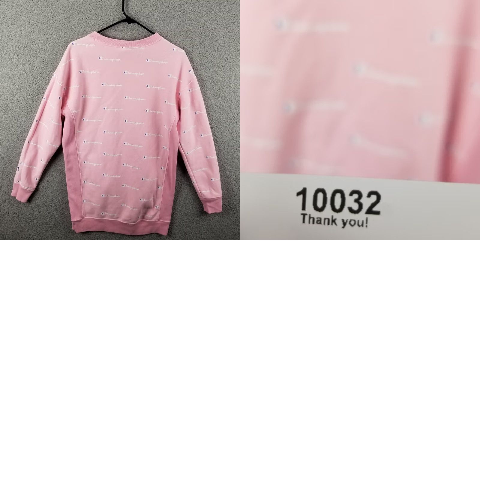Champion Champion Life Reverse Weave Allover Print Crew Sweatshirt Dress Style Woman XS Crew Neck Pink Short Description Size XS / US 0-2 / IT 36-38 - 8 Thumbnail