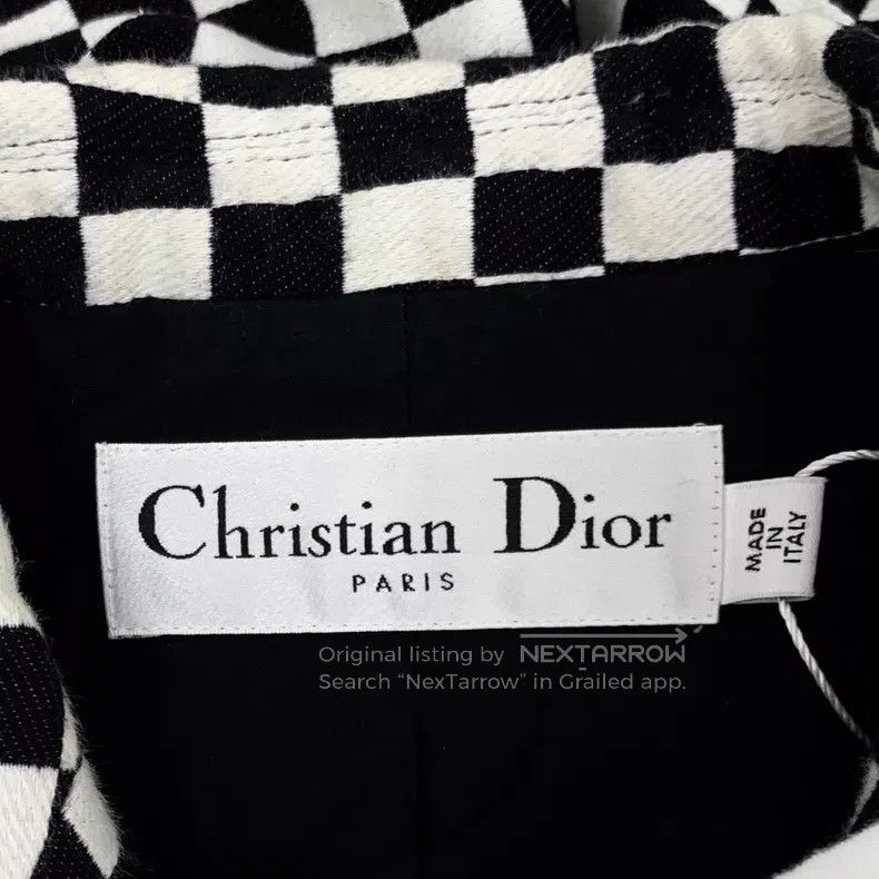 Dior Dior Black and white color-blocked checkerboard cotton lap Size XS / US 0-2 / IT 36-38 - 5 Thumbnail