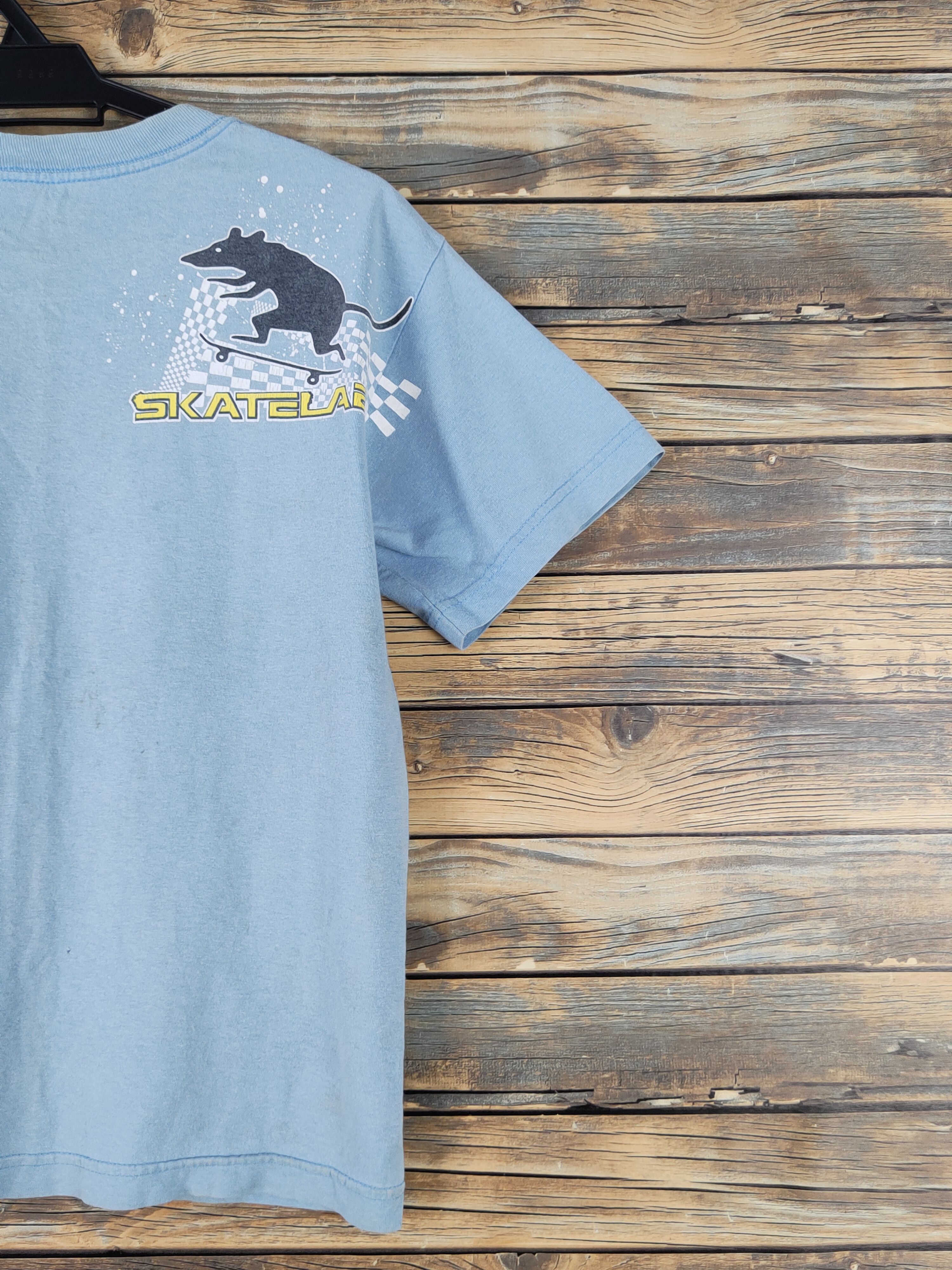 Think Skateboards Skate Lab skull Blue Short Sleeve T-shirts #W1922 Size US M / EU 48-50 / 2 - 12 Thumbnail