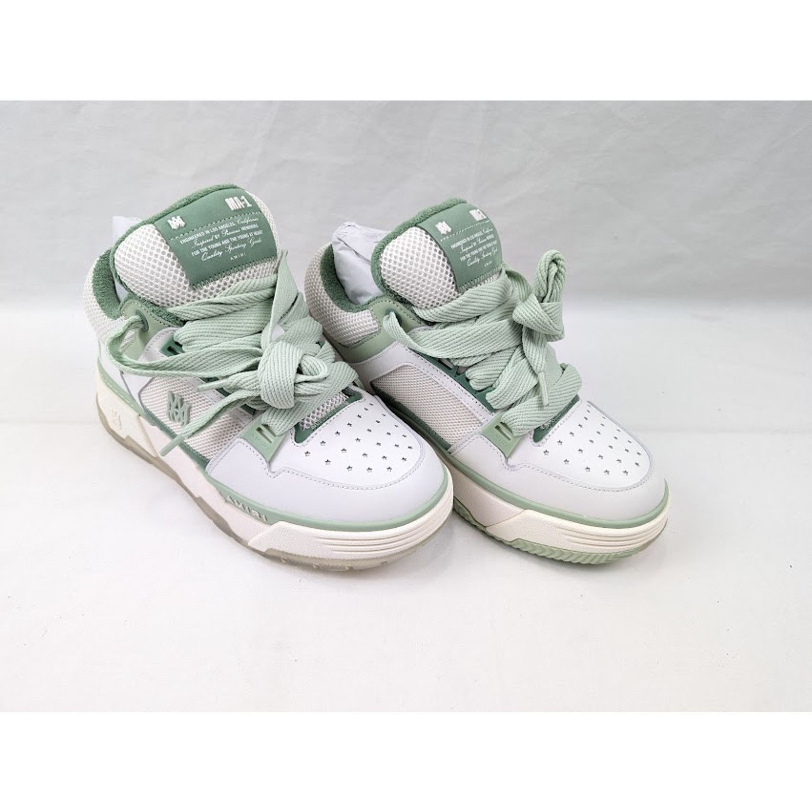 Amiri o1rshd1 MA-1 Low-Top Sneakers in White/Mint Size US 11 / EU 44 - 13 Thumbnail