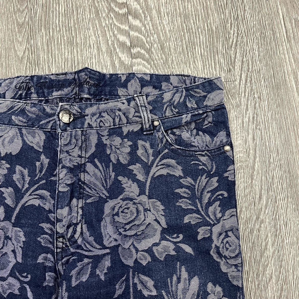 Japanese Brand The Vintage Standard Stretch Flower Patterned Blue Jeans Size US 38 / EU 54 - 3 Thumbnail