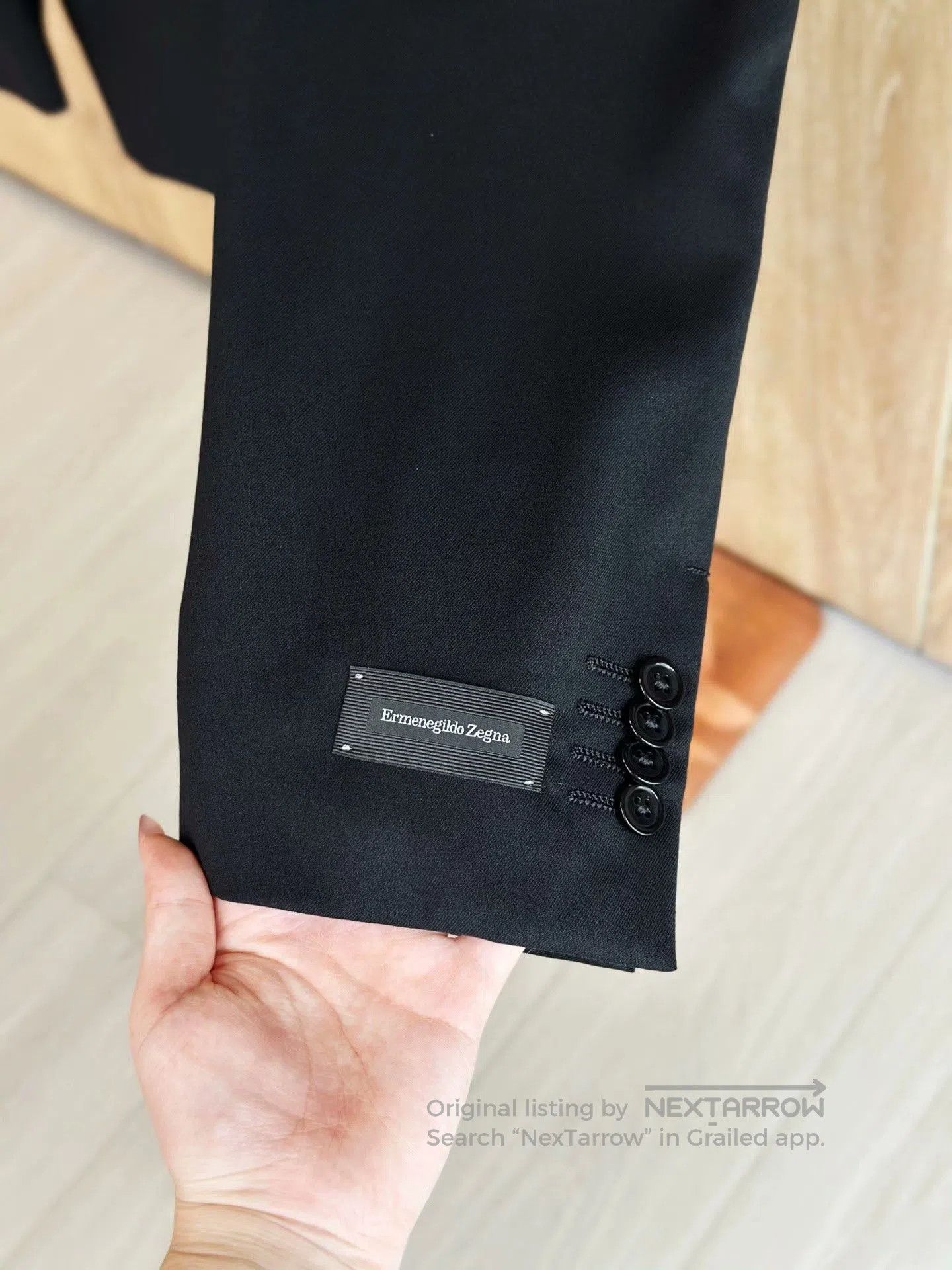 Ermenegildo Zegna Ermenegildo Zegna Black Wool Suit. Size US M / EU 48-50 / 2 - 5 Thumbnail