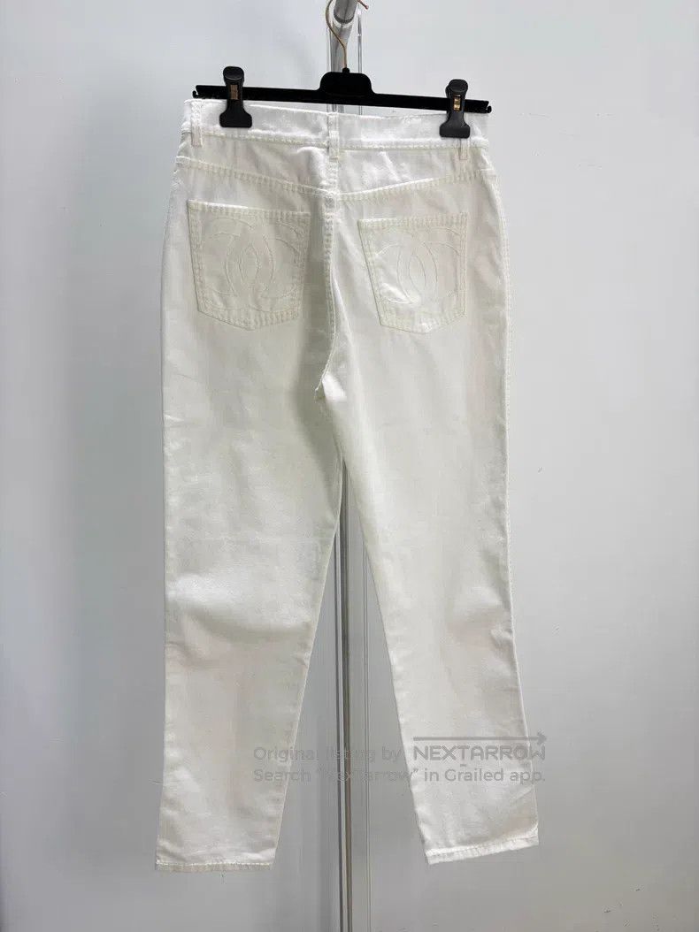 Chanel Chanel Ski Series White Double C Pocket Jeans Size 24" / US 00 / IT 34 - 2 Thumbnail