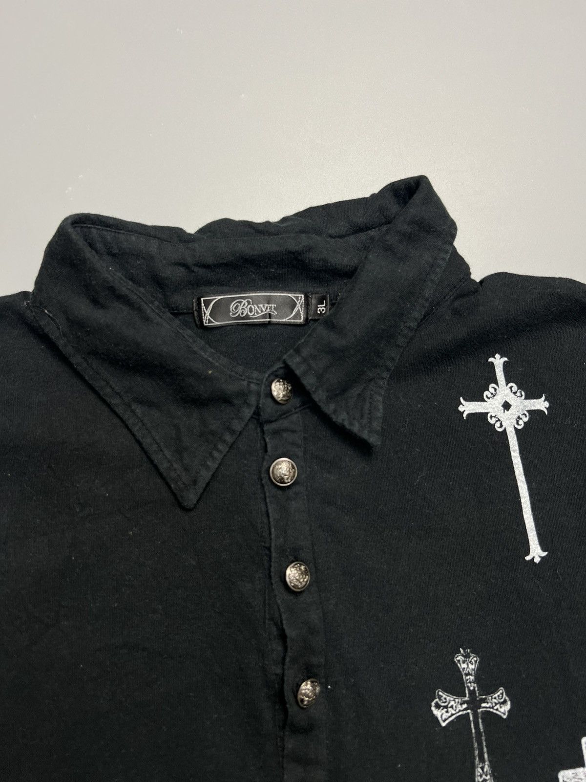 Japanese Brand × Seditionaries × Vintage Vintage Bonvet Seditionaries Cross Polos Size US L / EU 52-54 / 3 - 2 Thumbnail