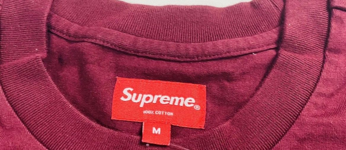 Supreme 2018 Supreme Playboy Pocket Tee Shirt Burgundy Medium Size US M / EU 48-50 / 2 - 5 Thumbnail