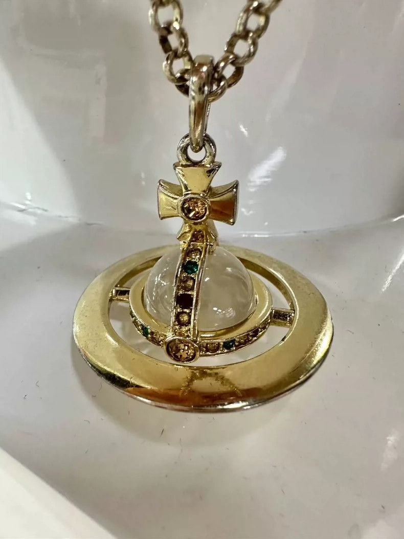 Vivienne Westwood Vivienne Westwood Saturn necklace Size ONE SIZE - 1 Thumbnail