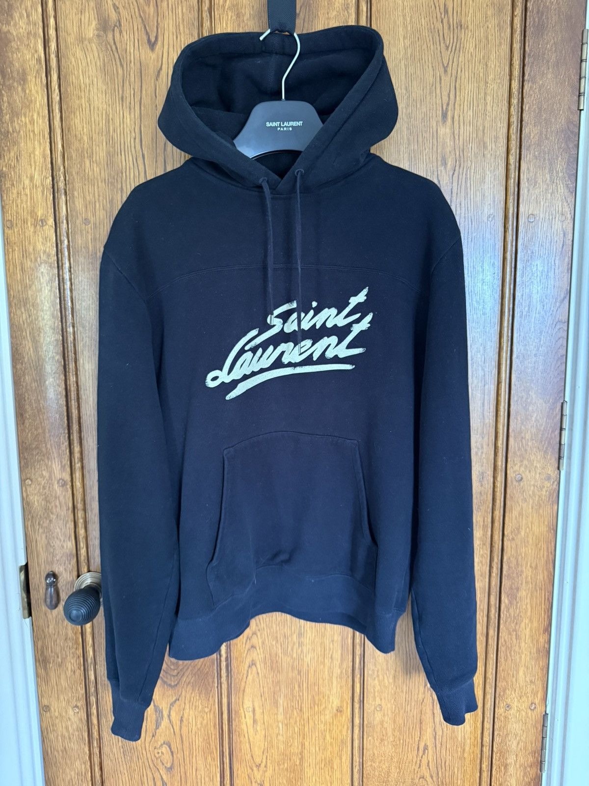 Saint Laurent Signature Hoodie | Grailed