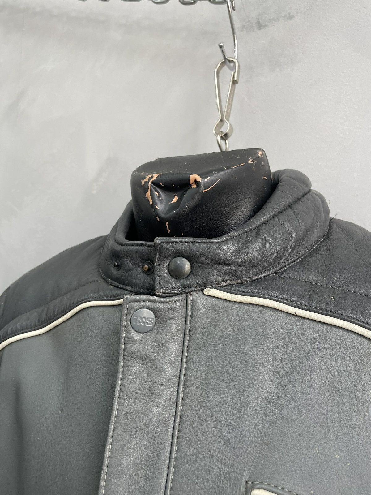 Genuine Leather Leather racing moto y2k marlboro style jacket Size US L / EU 52-54 / 3 - 5 Thumbnail