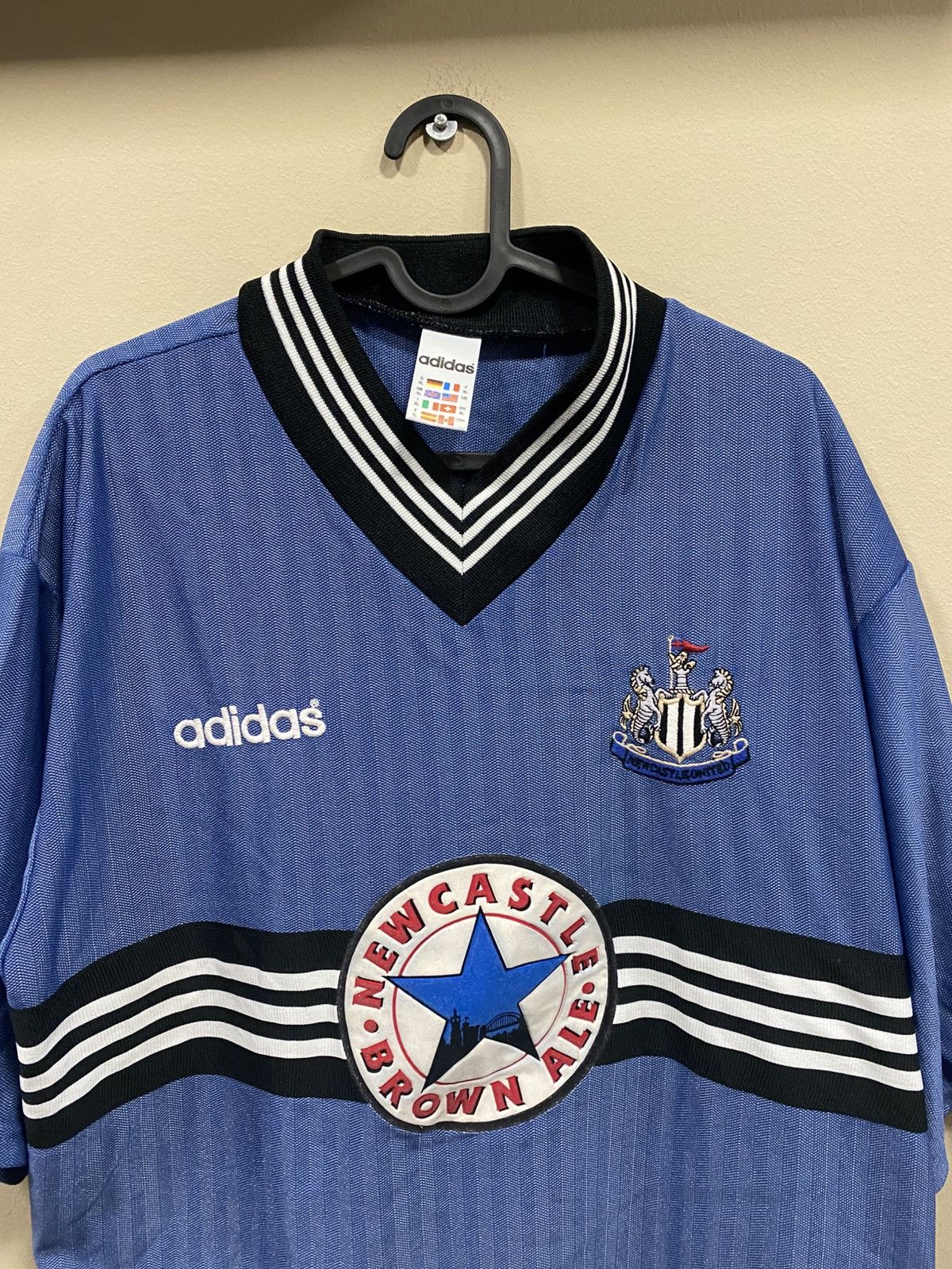 Adidas Vintage 1996 Adidas New Castle Soccer Jersey Size US XL / EU 56 / 4 - 2 Thumbnail