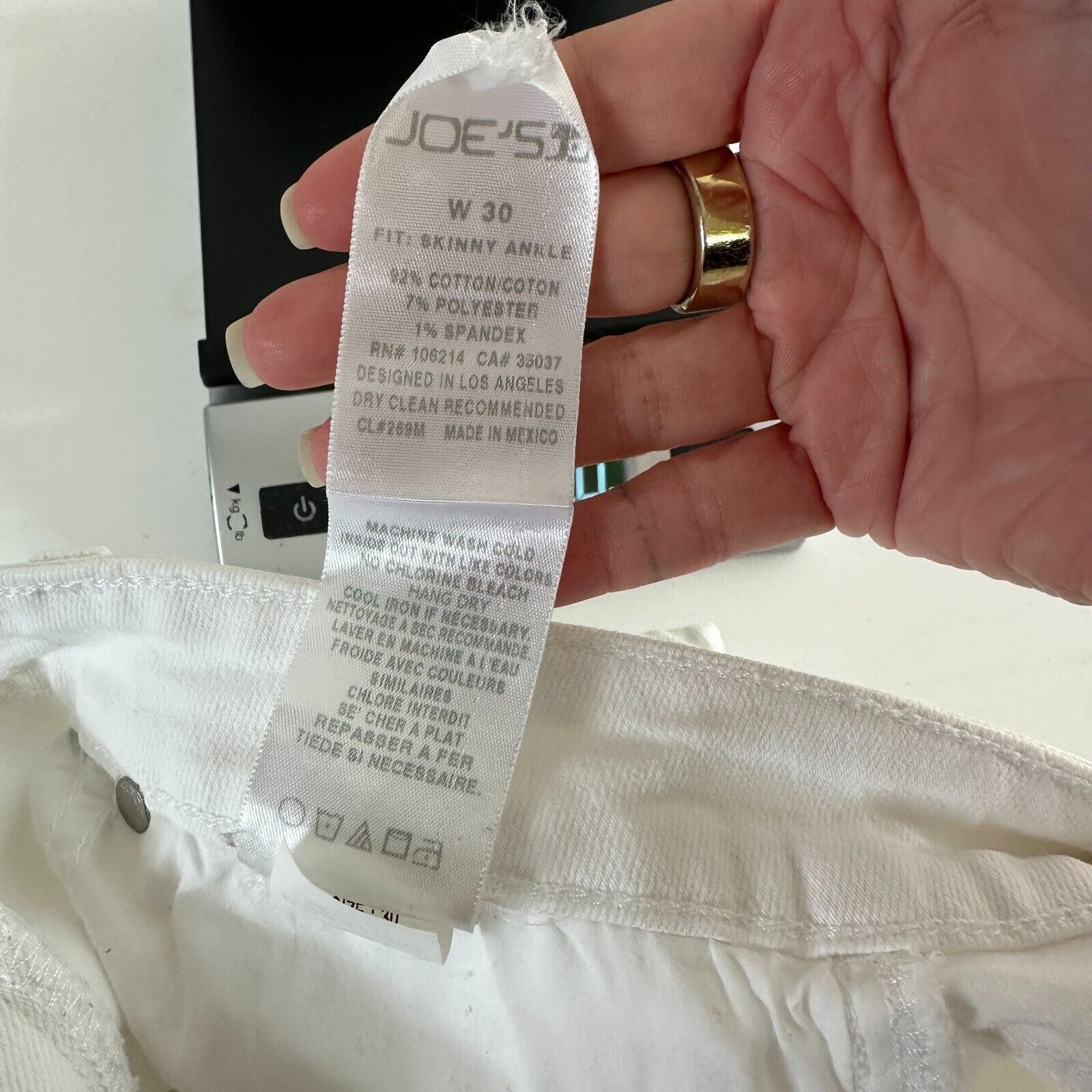 Other Joe's Jeans White Low-Rise Skinny Ankle Juliet Crop Jeans 30 Size 30" / US 8 / IT 44 - 11 Thumbnail