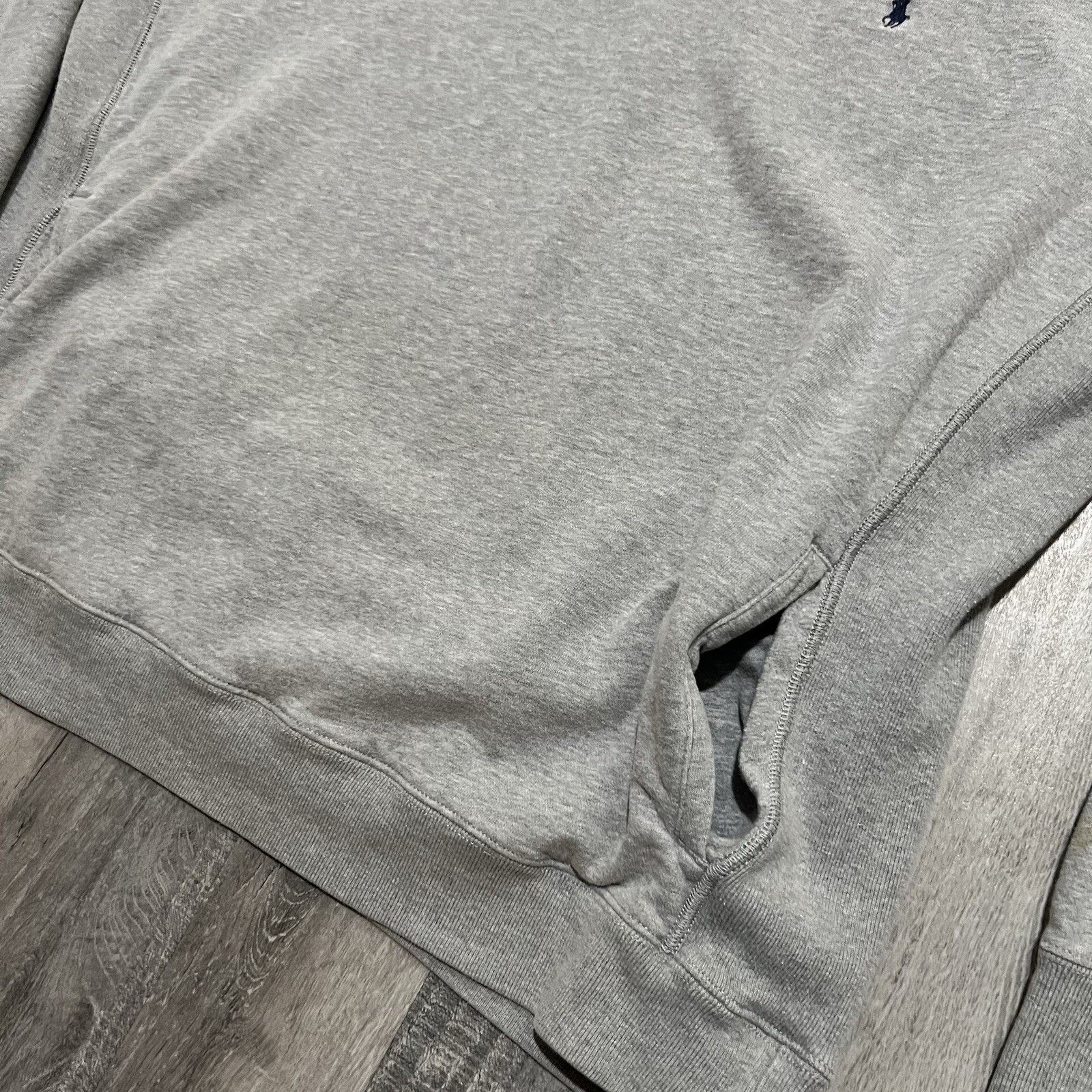Polo Ralph Lauren VTG Polo Ralph Lauren Grey Cotton Quarter Zip Collared XL Size US XL / EU 56 / 4 - 4 Thumbnail