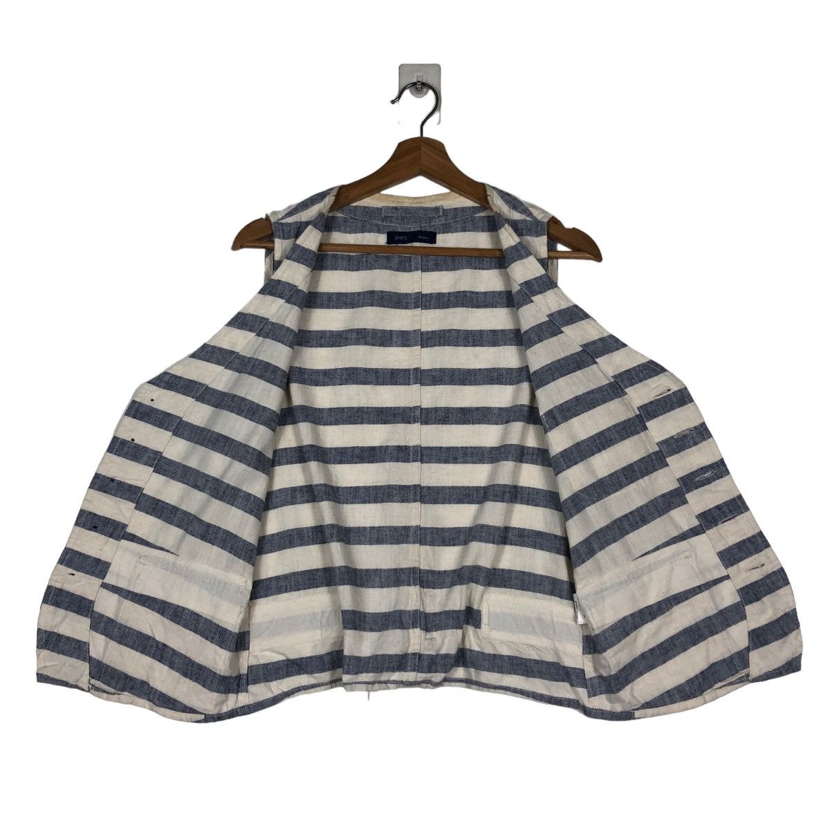 Issey Miyake 🔥Striped Design Tank Top Sleeveless Hoodie Jacket Ships Size US M / EU 48-50 / 2 - 13 Thumbnail