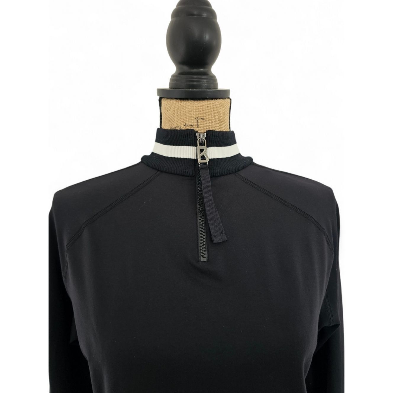 Bogner Bogner Madeline First Black Long-Sleeve Zip-Neck Top with W Size M / US 6-8 / IT 42-44 - 5 Thumbnail