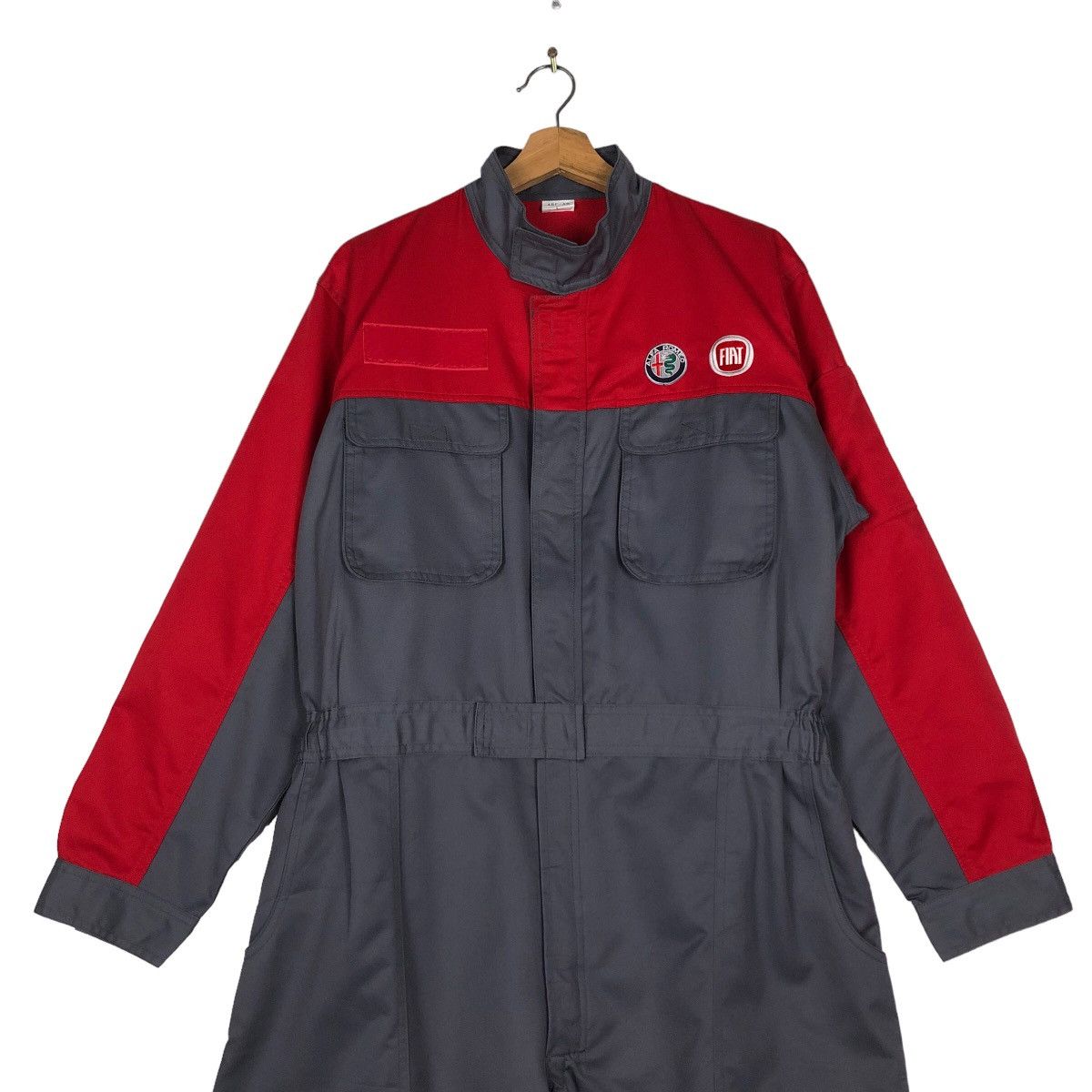 Japanese Brand 🔥90’s Vintage Overall Worker Big Logo Japan Racing Size US 36 / EU 52 - 2 Thumbnail