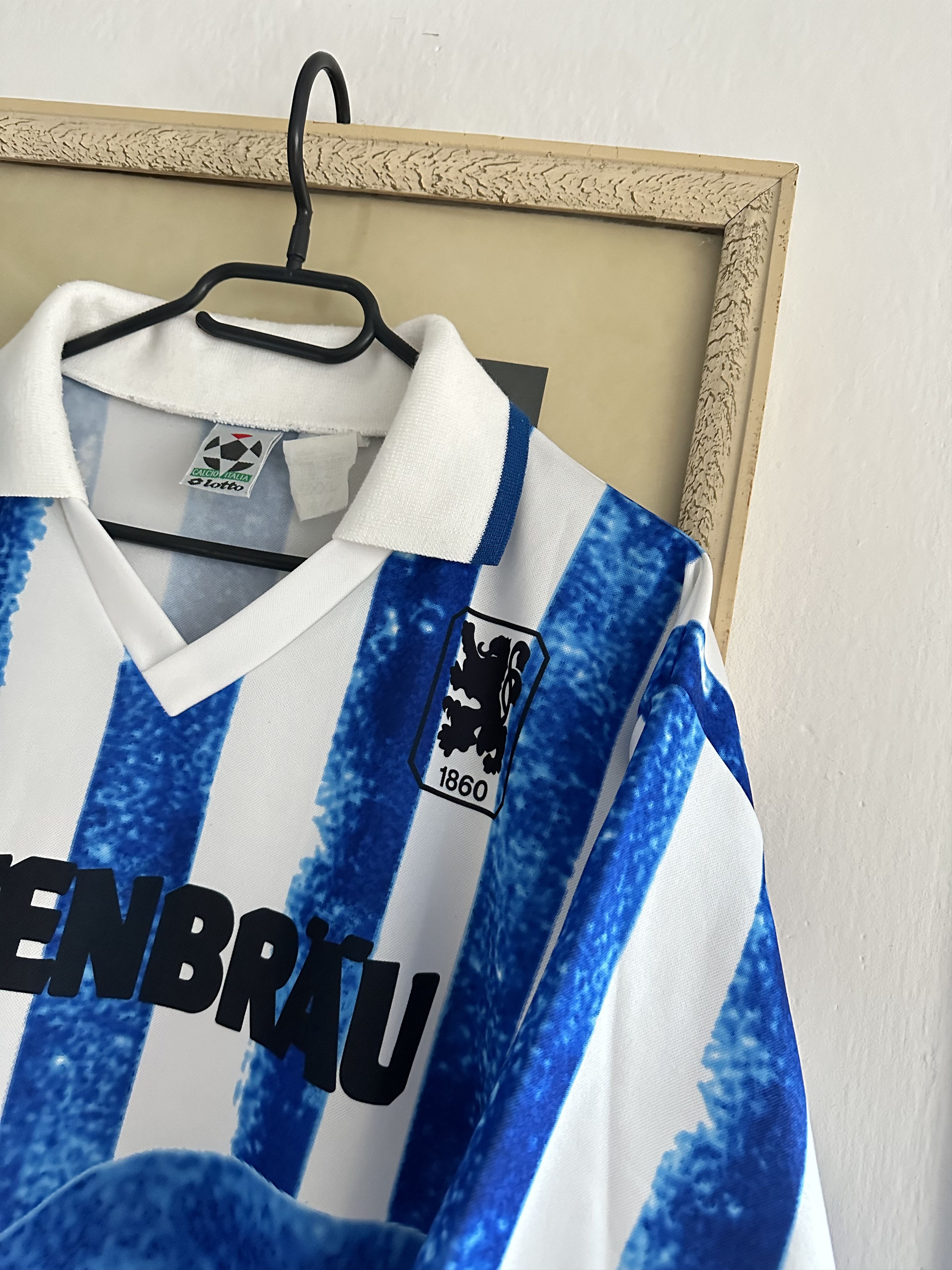 Vintage 1860 Munich football shirt 1994 Soccer Jersey Lotto Rare Size US XXL / EU 58 / 5 - 4 Thumbnail