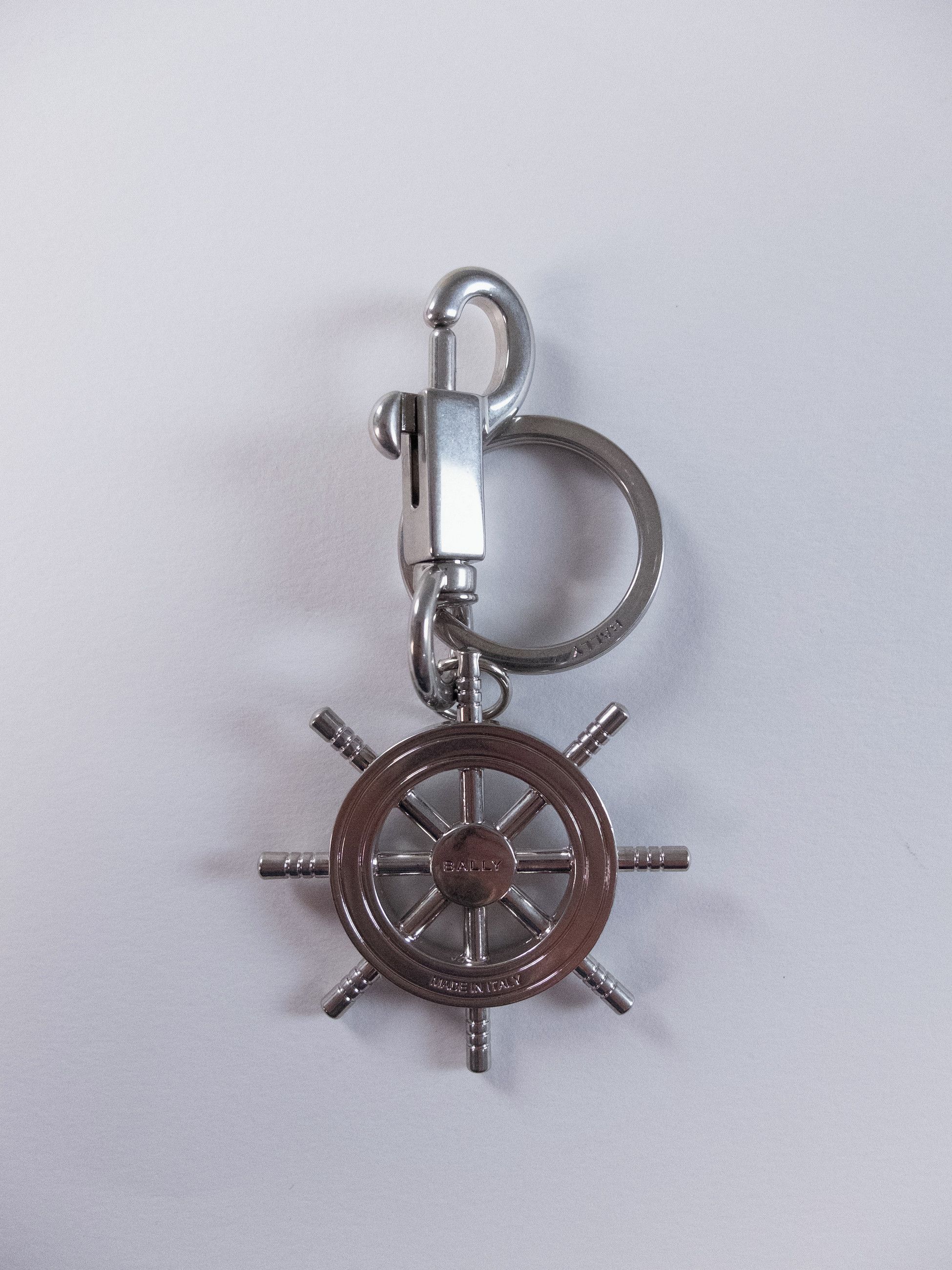 Bally BALLY silver tone metal ship helm figure keyring charm Size ONE SIZE - 5 Thumbnail