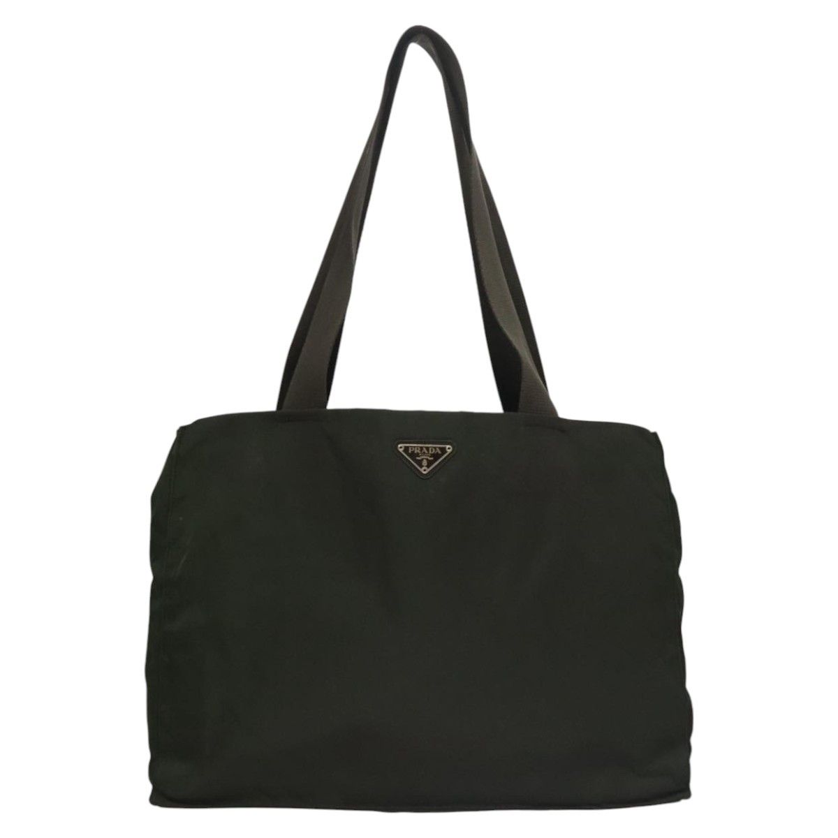 Prada Tessuto Khaki Synthetic Tote Bag (Pre-Owned) Size ONE SIZE - 1 Thumbnail