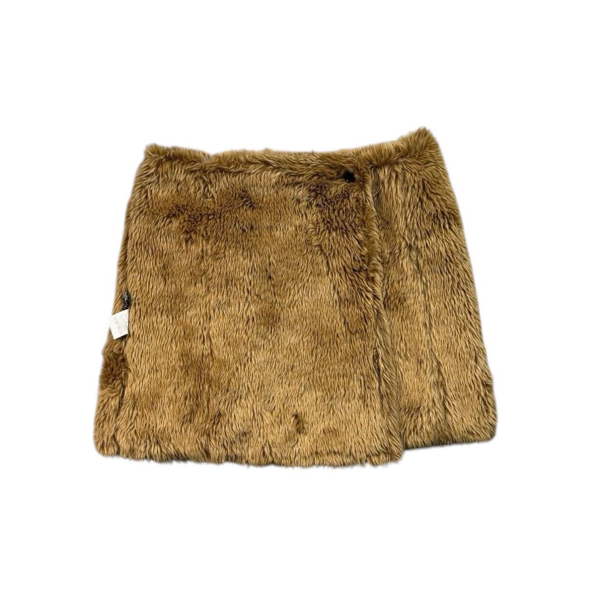 Hysteric Glamour Hysteric Glamour Faux Fur Mini Skirt Archive Brown Shaggy Size 31" - 2 Thumbnail