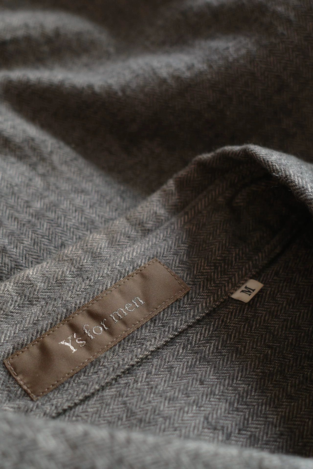 Y's Y's 90s Cotton Herringbone Shirt Jacket Men Size US M / EU 48-50 / 2 - 6 Thumbnail