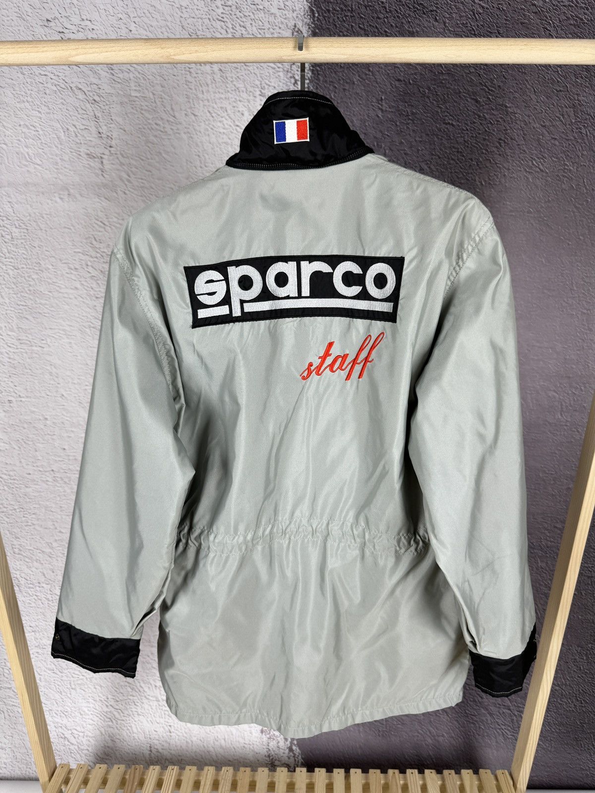 Vintage Sparco vintage racing France big logo nylon jacket grey S Size US S / EU 44-46 / 1 - 3 Thumbnail