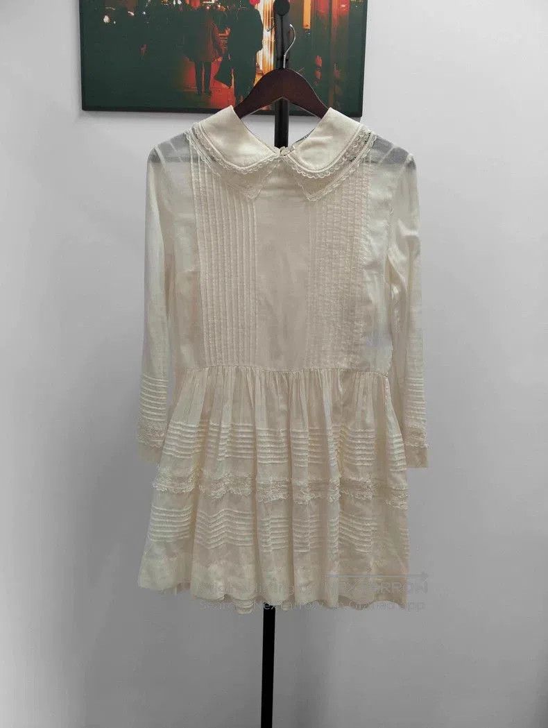 Yves Saint Laurent YSL Peter Pan Collar Dress Size 38 . Size M / US 6-8 / IT 42-44 - 1 Thumbnail