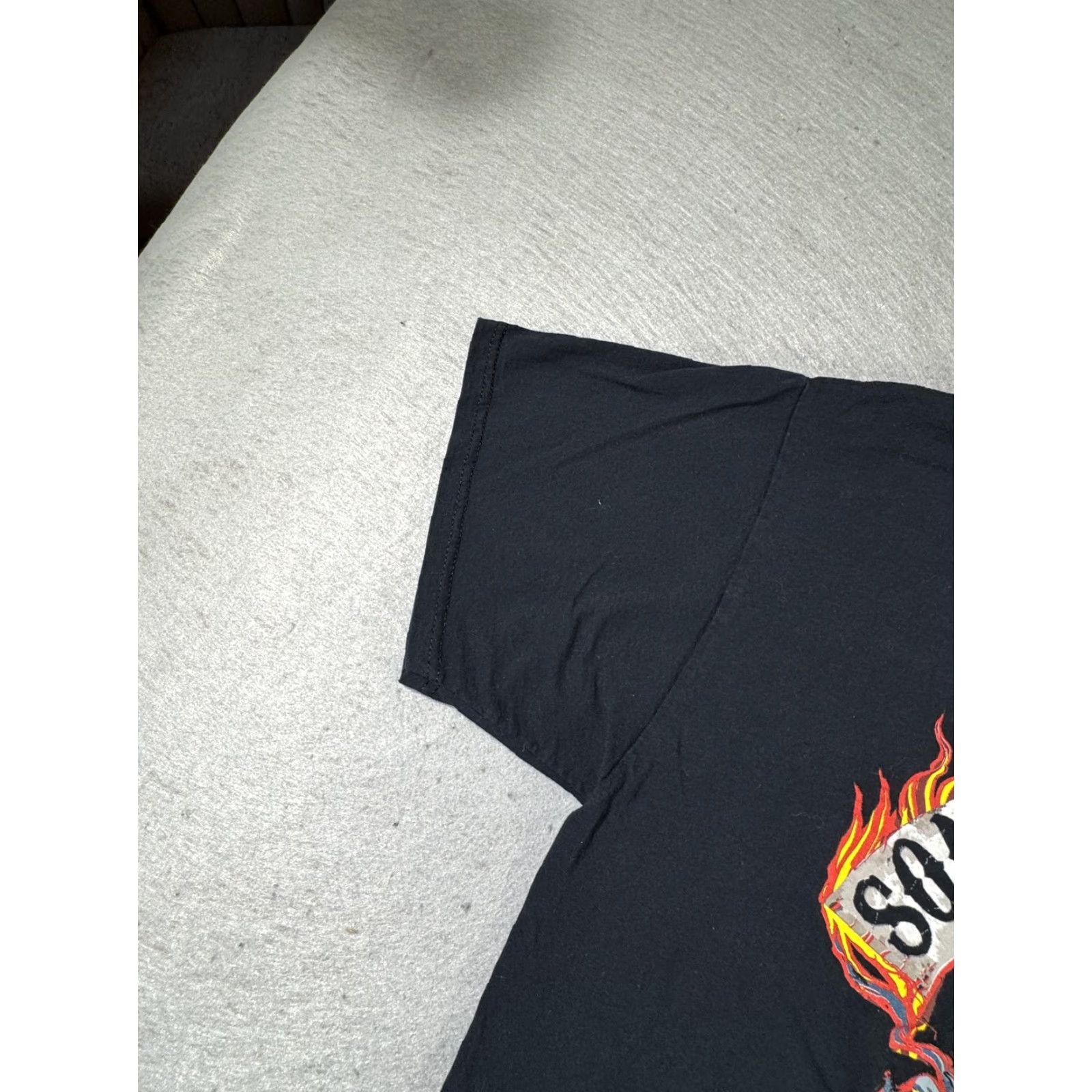 Vintage Sons of Anarchy Shirt Mens XL Black Fear The Reaper Flames Grim Reaper TV Show Jax Size US XL / EU 56 / 4 - 4 Thumbnail