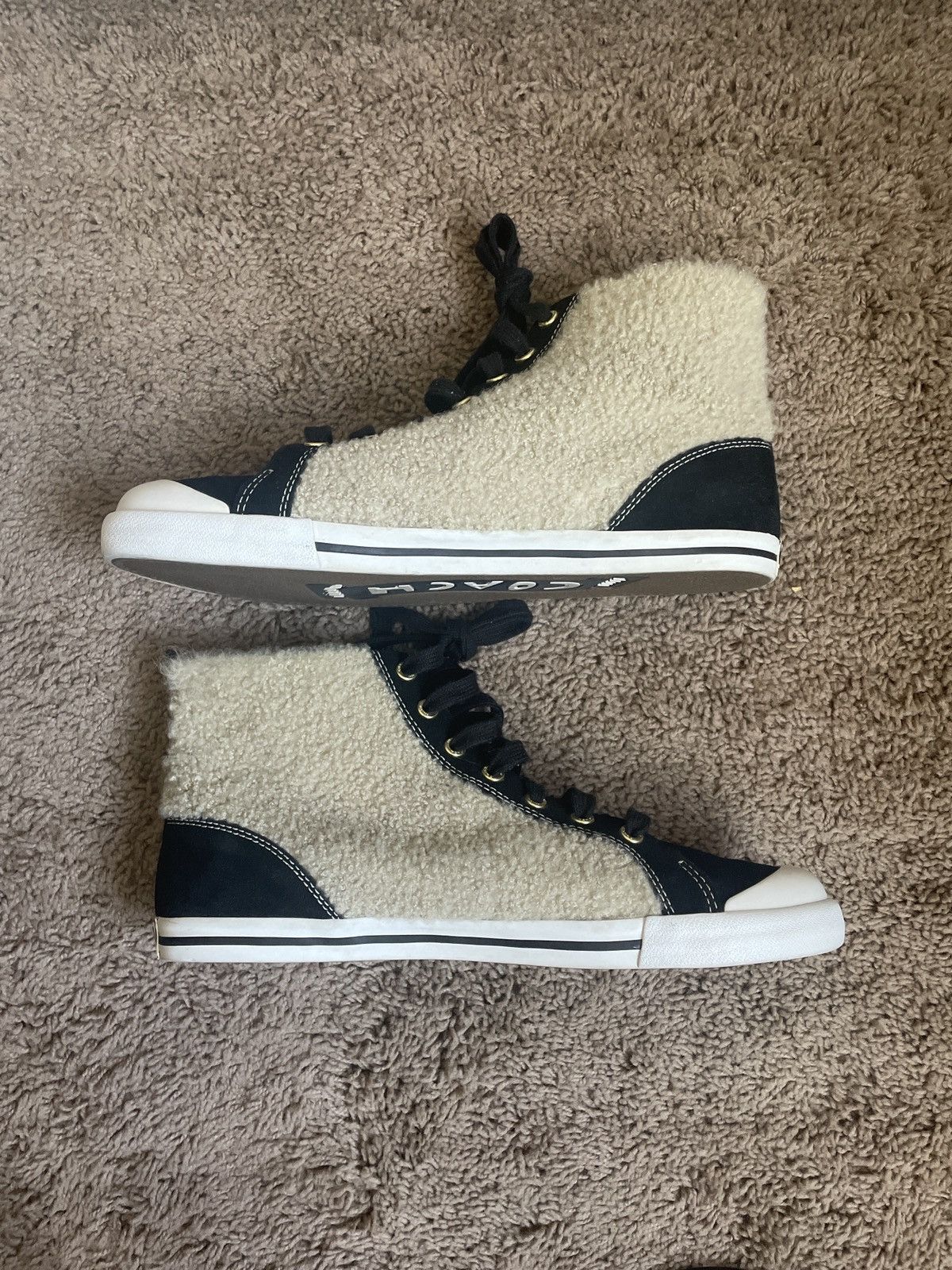 Coach Coach Shearling Sneakers Size US 11 / IT 41 - 2 Thumbnail