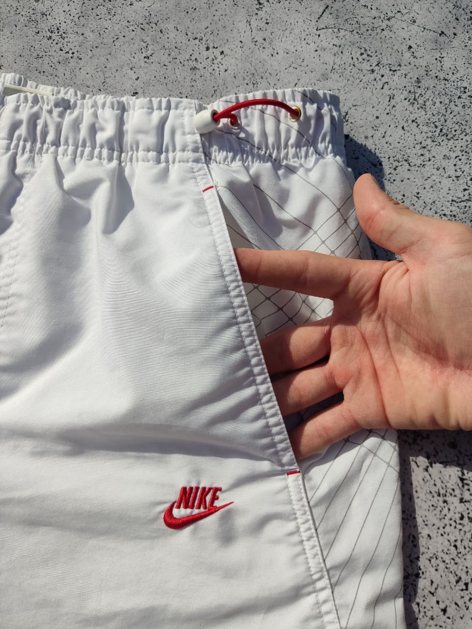 Nike × Vintage Vintage Nike Drill Shorts Nylon Small Swoosh Y2K USA ACG Size US 31 - 2 Thumbnail