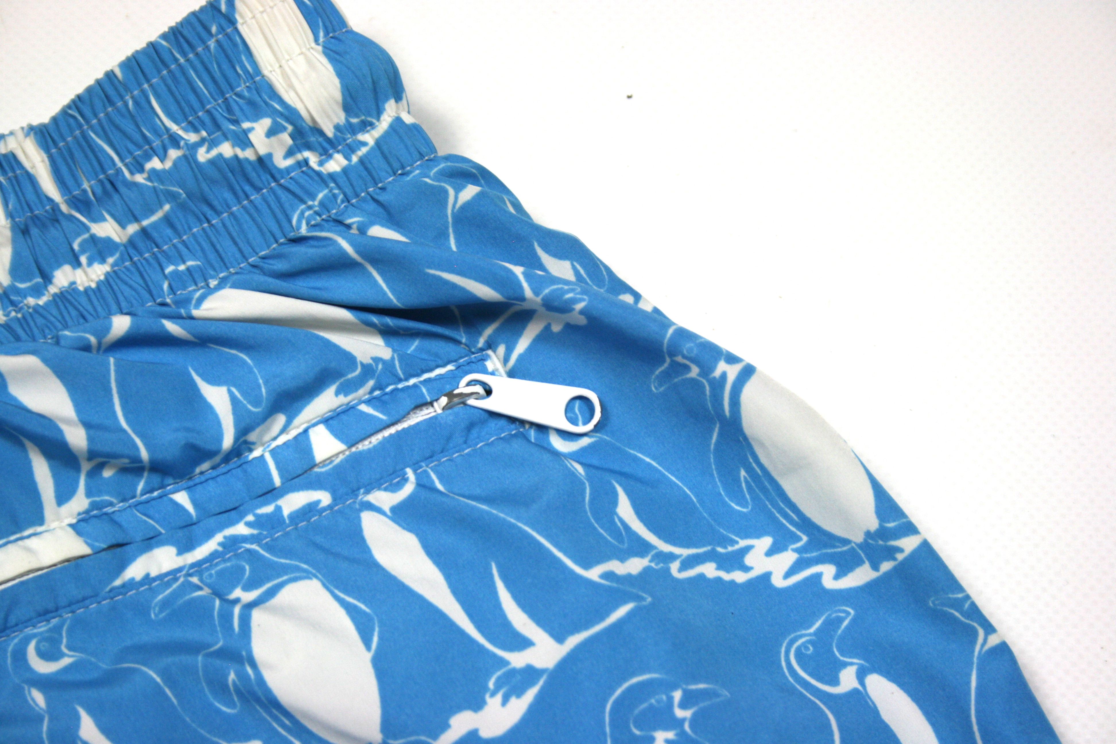 Vilebrequin Penguins Printed Packable Swim Shorts Size US 34 / EU 50 - 6 Thumbnail