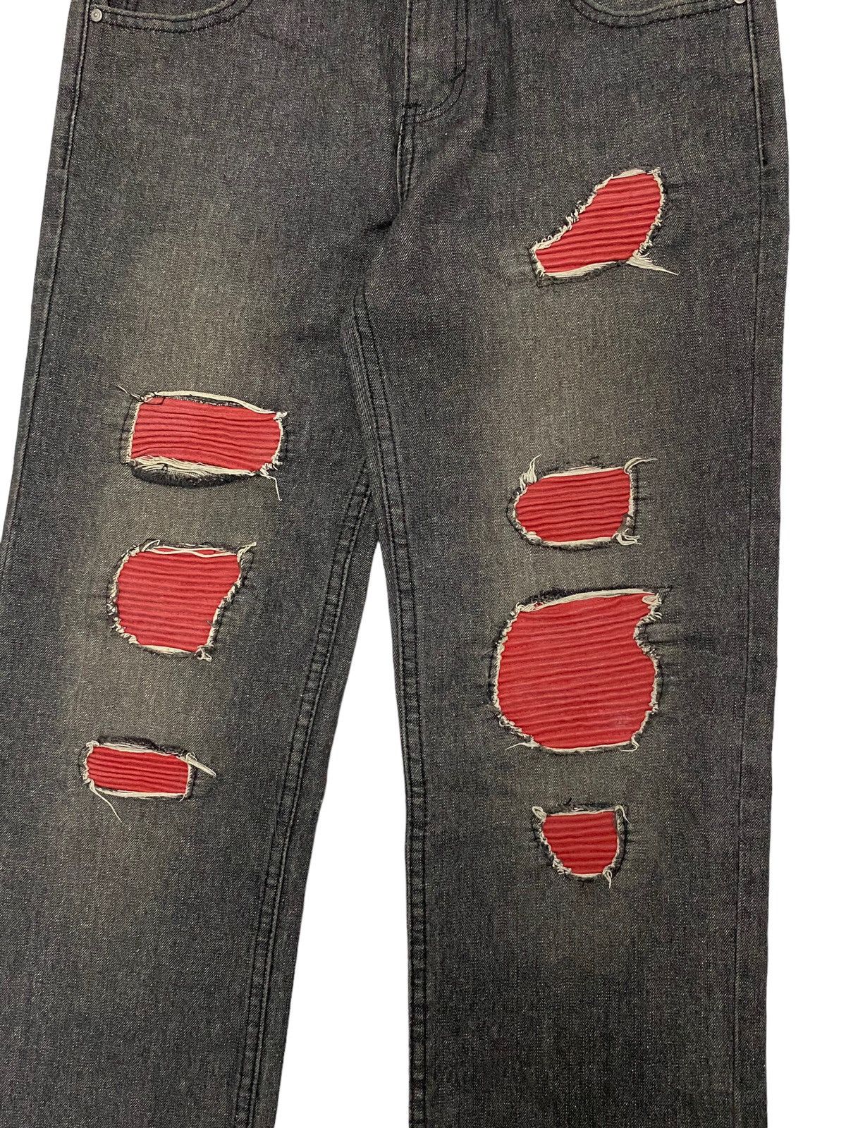 GOSTAR DE FUGA Akademiks Jeans Design Pading Red for Biker Rider Size US 32 / EU 48 - 5 Thumbnail