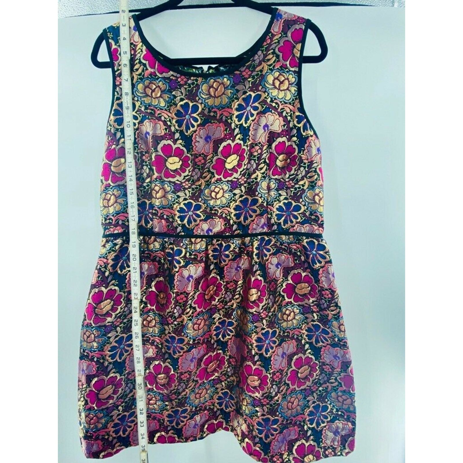 Other Womens A Line Dress Pink Blue Mini Floral XL Dress Size XL / US 12-14 / IT 48-50 - 8 Thumbnail