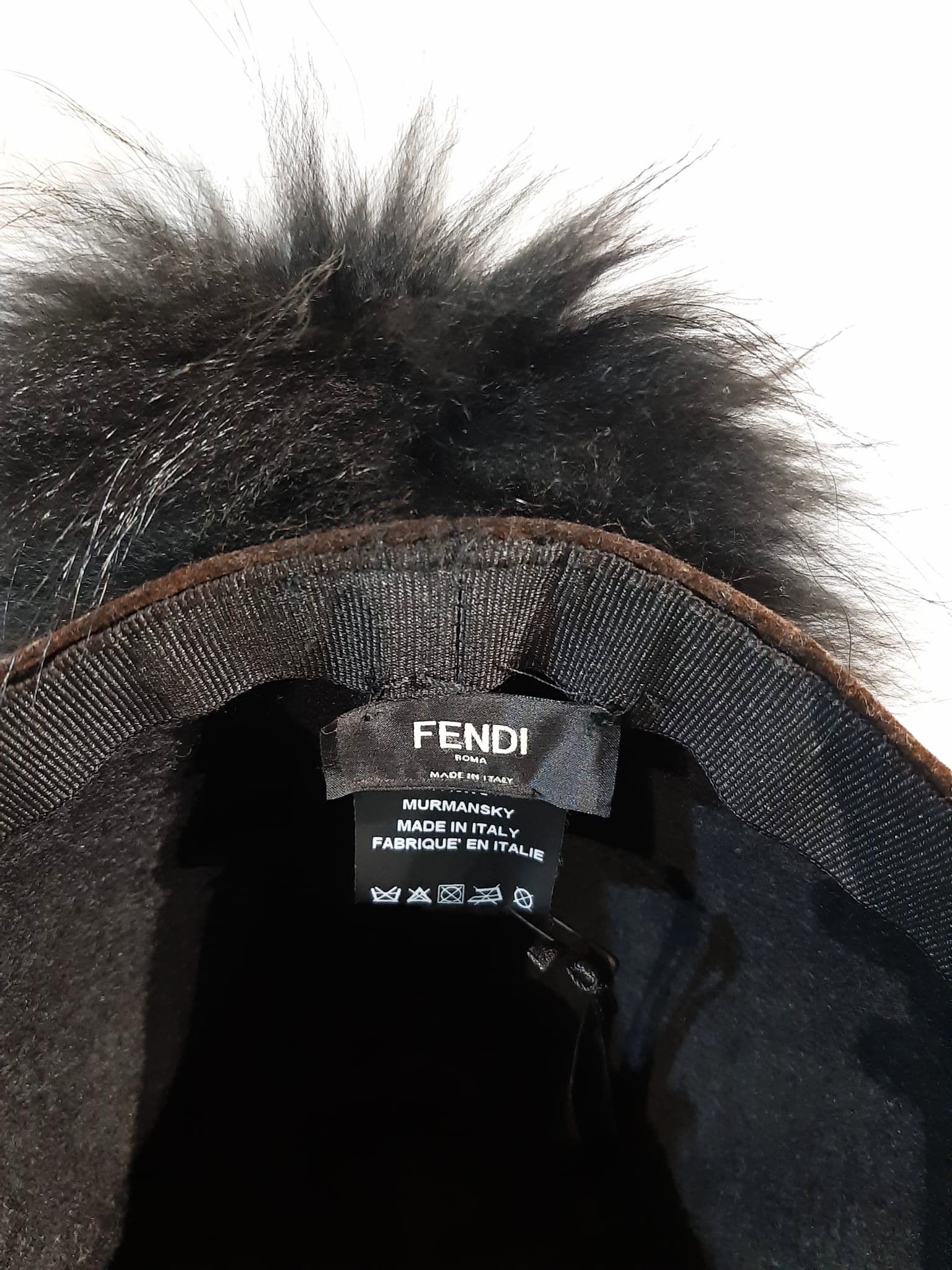 Fendi Fendi Racoon Fur Mohawk Cap Size ONE SIZE - 6 Thumbnail