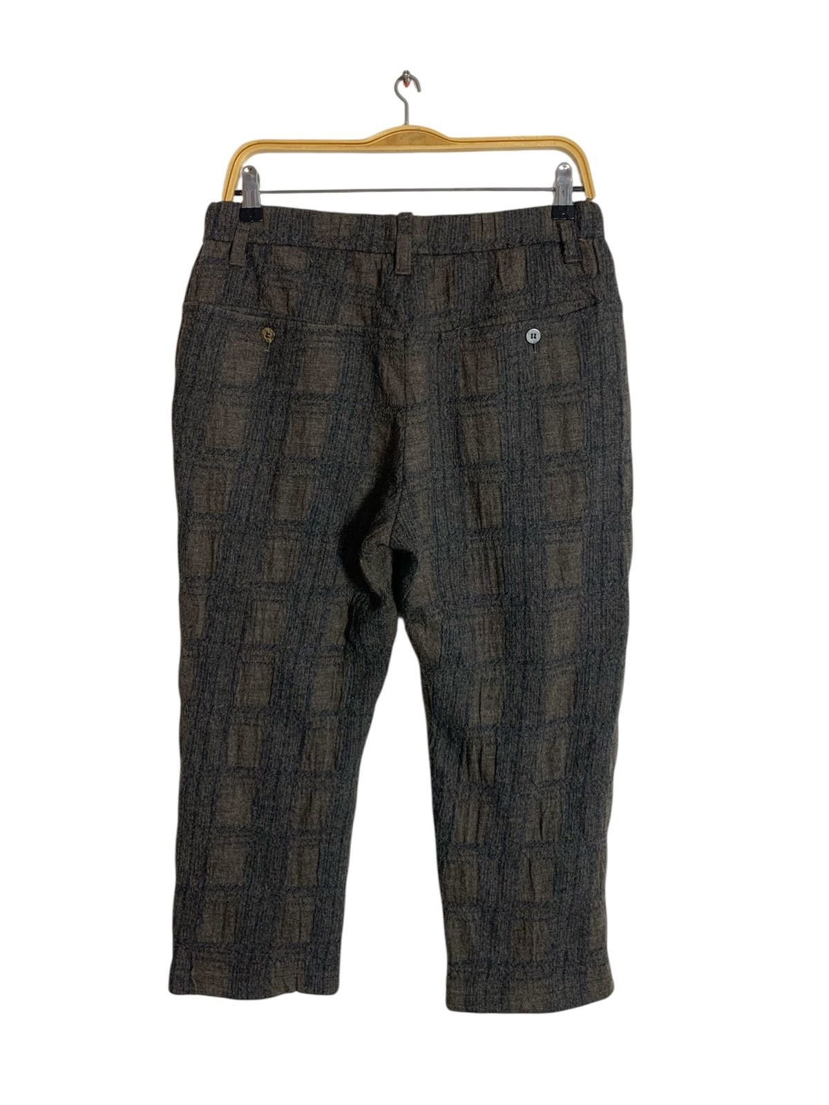 Issey Miyake Plantation Issey Miyake Chambray Pleated Checked Pan Size US 30 / EU 46 - 2 Thumbnail