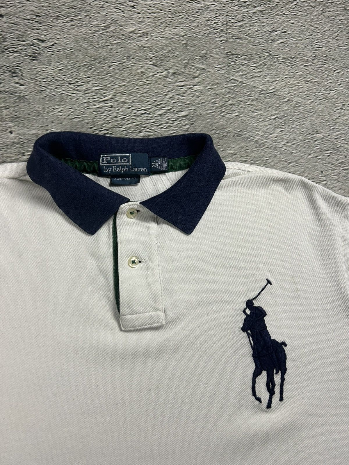 Ralph Lauren Chief Keef Polo Ralph Lauren vintage big pony white Size US XL / EU 56 / 4 - 2 Thumbnail