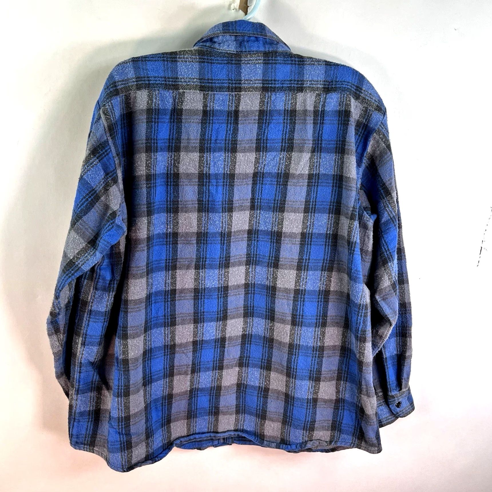 Vintage VINTAGE OshKosh B'Gosh Plaid Flannel Button-Up Shirt Mens XL Blue Outdoor Retro Size US XL / EU 56 / 4 - 7 Thumbnail
