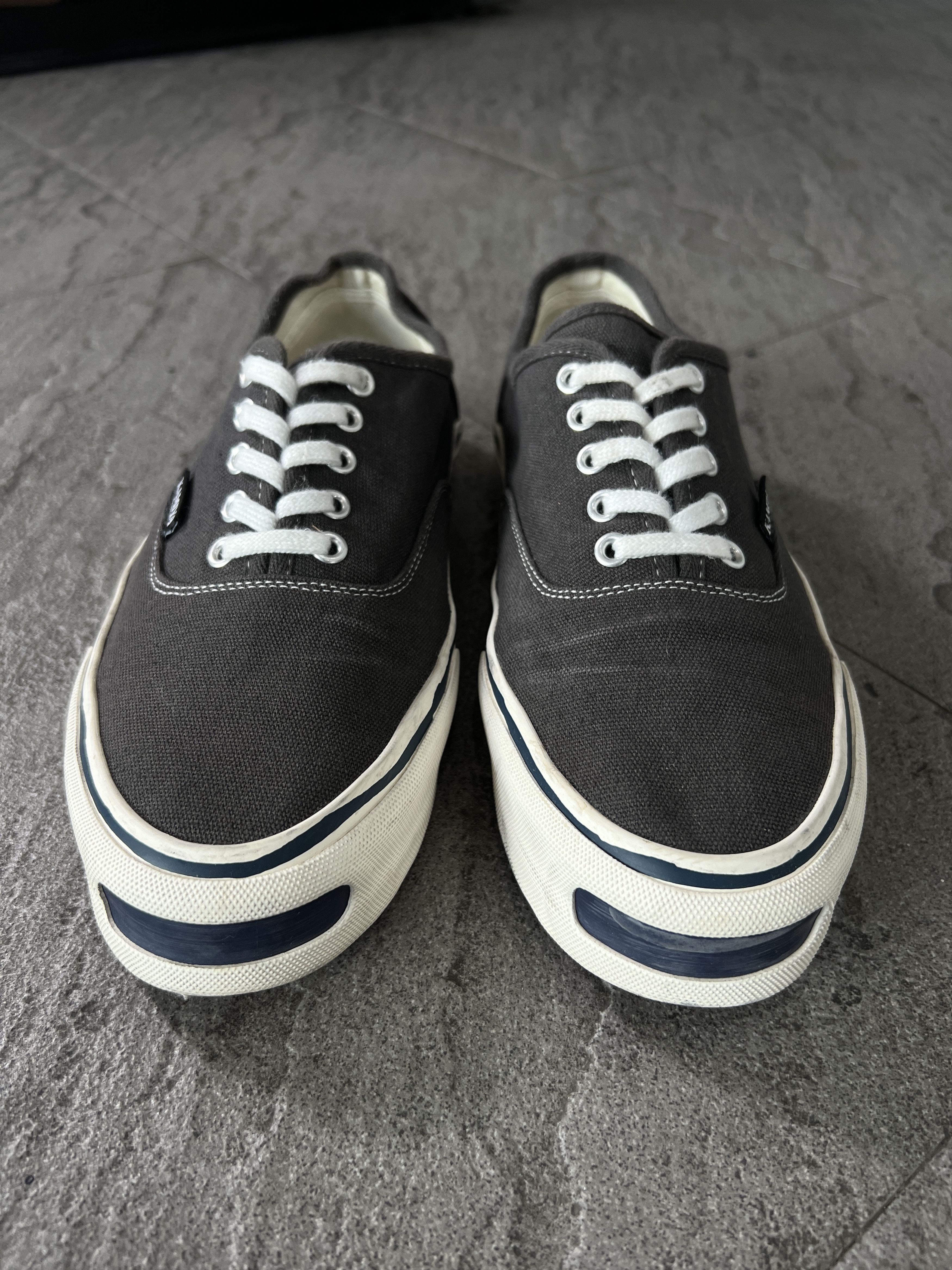 Maison MIHARA YASUHIRO Kamiya Canvas Sneakers Grey Low Top US10 EU43 Size US 10 / EU 43 - 2 Thumbnail