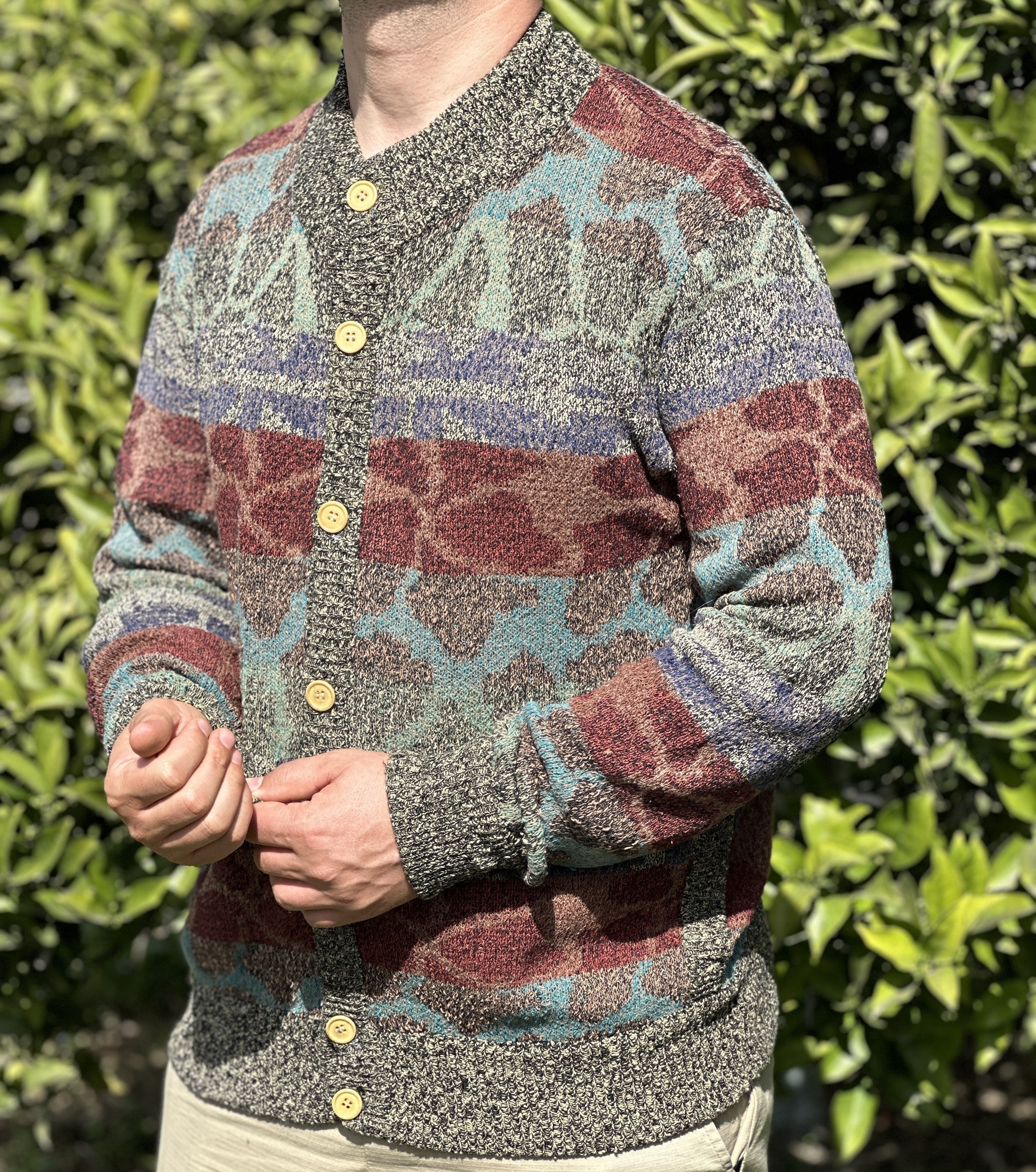 Missoni Missoni Uomo Cardigan 3D Knit DNA Retro Sweater Size L Size US L / EU 52-54 / 3 - 8 Thumbnail