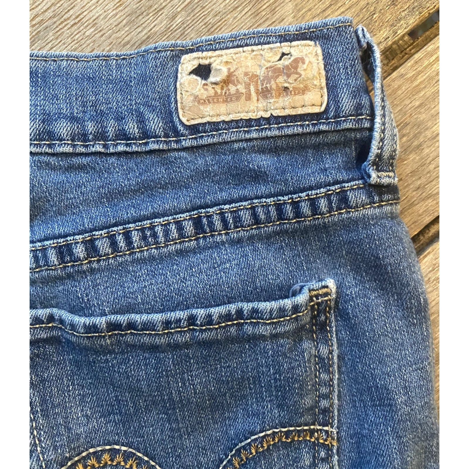 Levi's Levi's 505 Jeans Straight Leg 6 Short 28x30 Blue Denim Women Jeans Mid Rise Pockets Regular Size 28" / US 6 / IT 42 - 4 Thumbnail