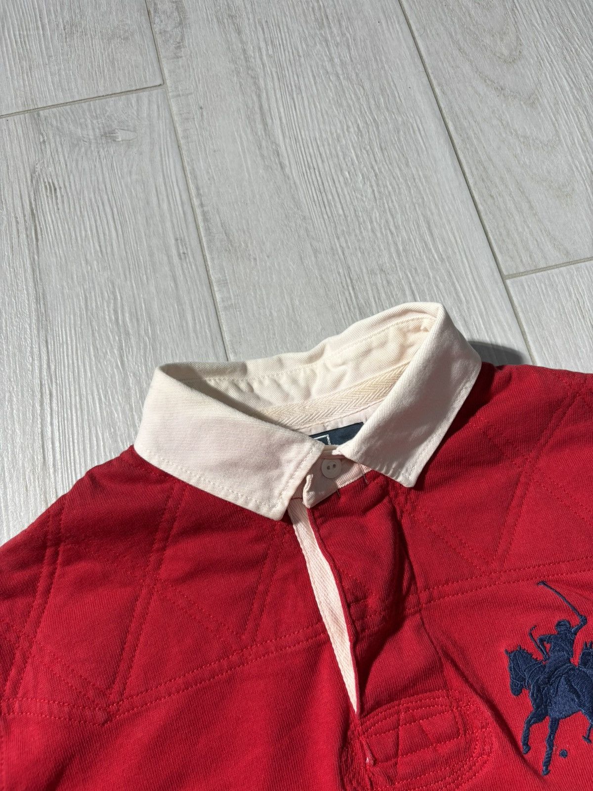 Polo Ralph Lauren VTG Polo Ralph Lauren Rugby Long Sleeve Big Pony Retro L-XL Size US XL / EU 56 / 4 - 6 Thumbnail