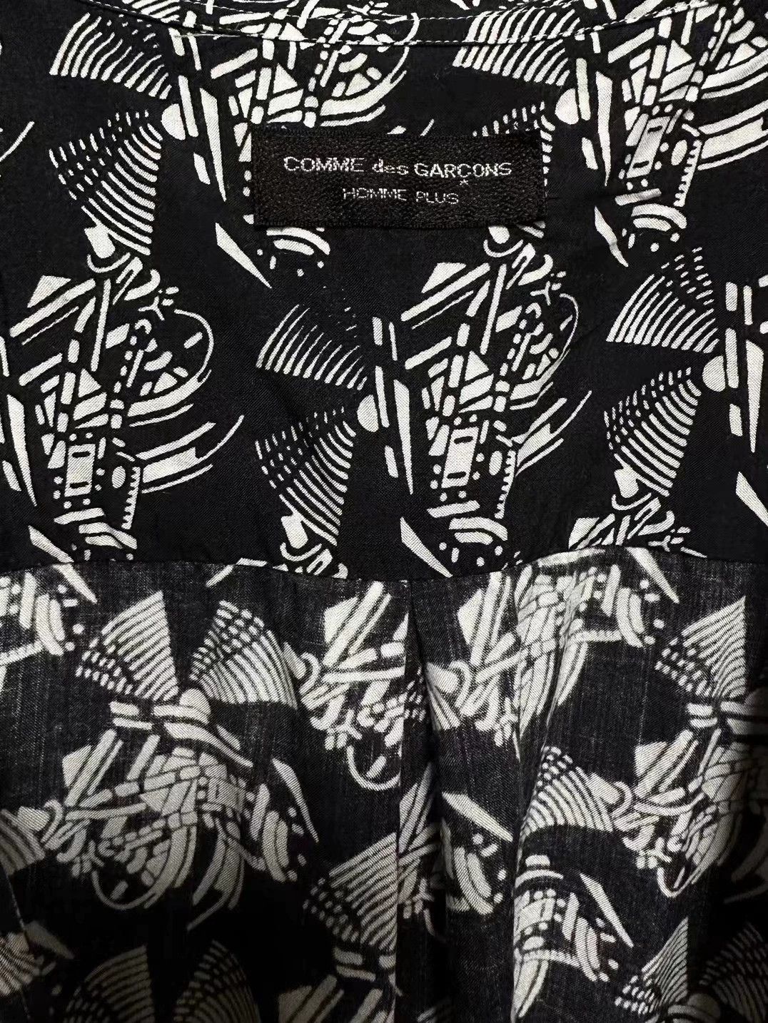 Comme des Garcons CDG 95ss Homme Plus Abstract Graphic Oversize Shirt Size US L / EU 52-54 / 3 - 3 Thumbnail
