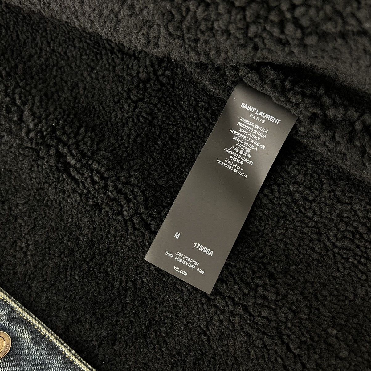 Saint Laurent Paris Saint Laurent Shearling Denim Jacket in Medium Size US M / EU 48-50 / 2 - 5 Thumbnail